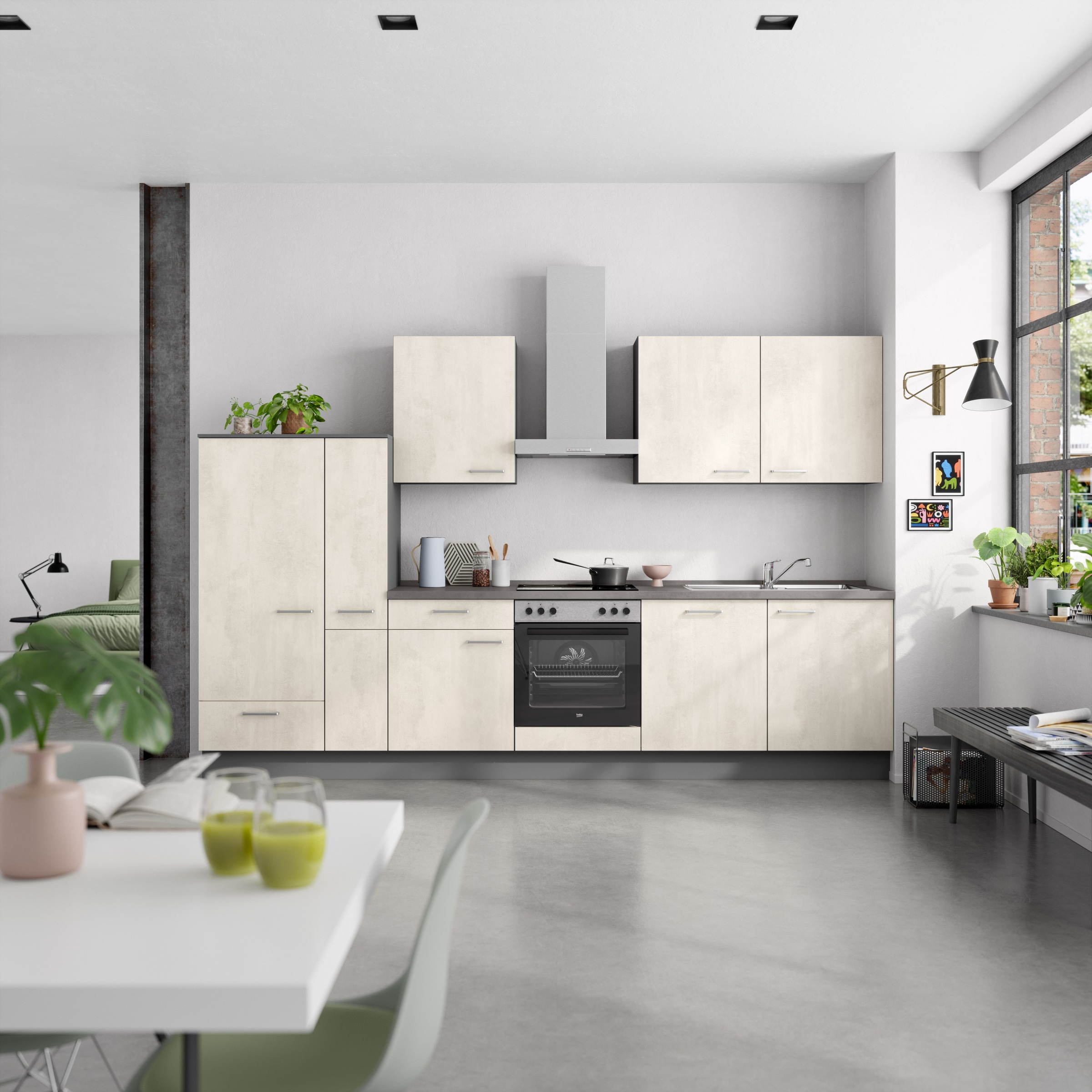 nobilia® Küchenzeile »"Riva I"«, vormontiert, Ausrichtung wählbar, Breite 3 günstig online kaufen