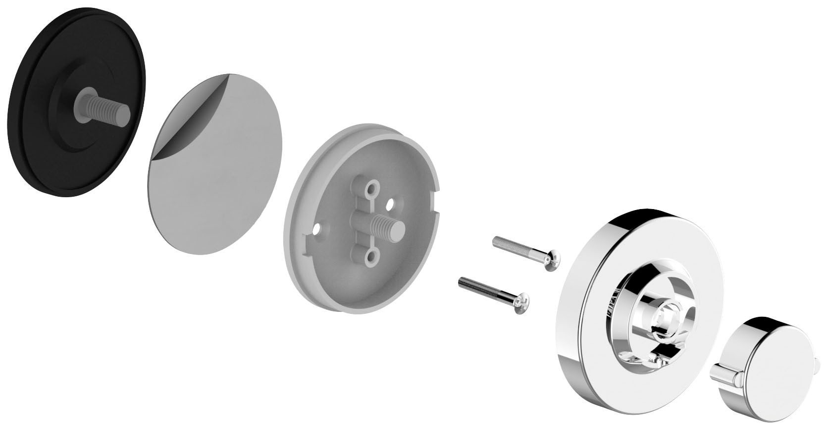 CORNAT Duschregal »3 in 1 - Extra langer & flacher Korb - Zur Wandmontage - Duschablage«