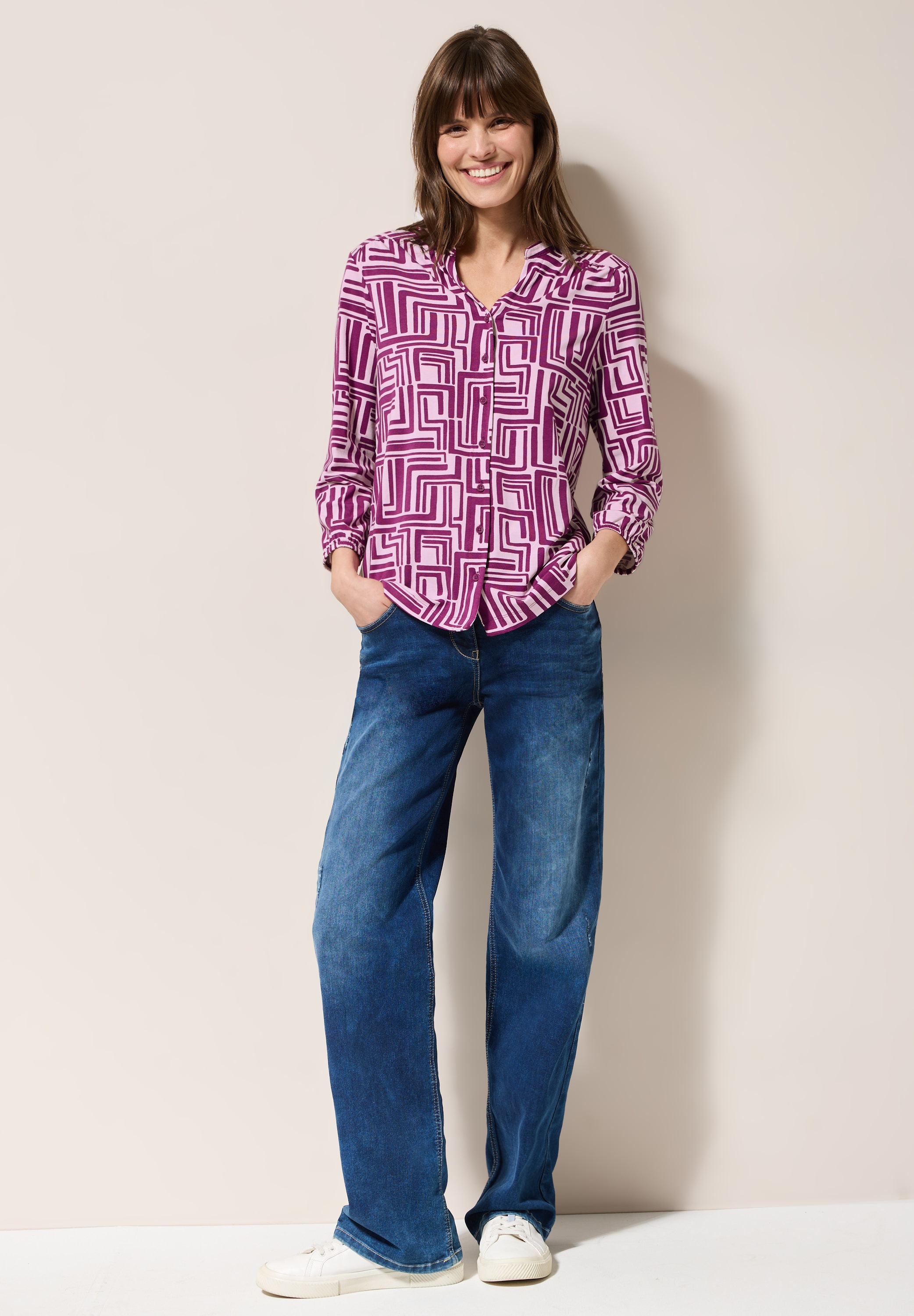 Cecil Blusenshirt, mit All-Over Print