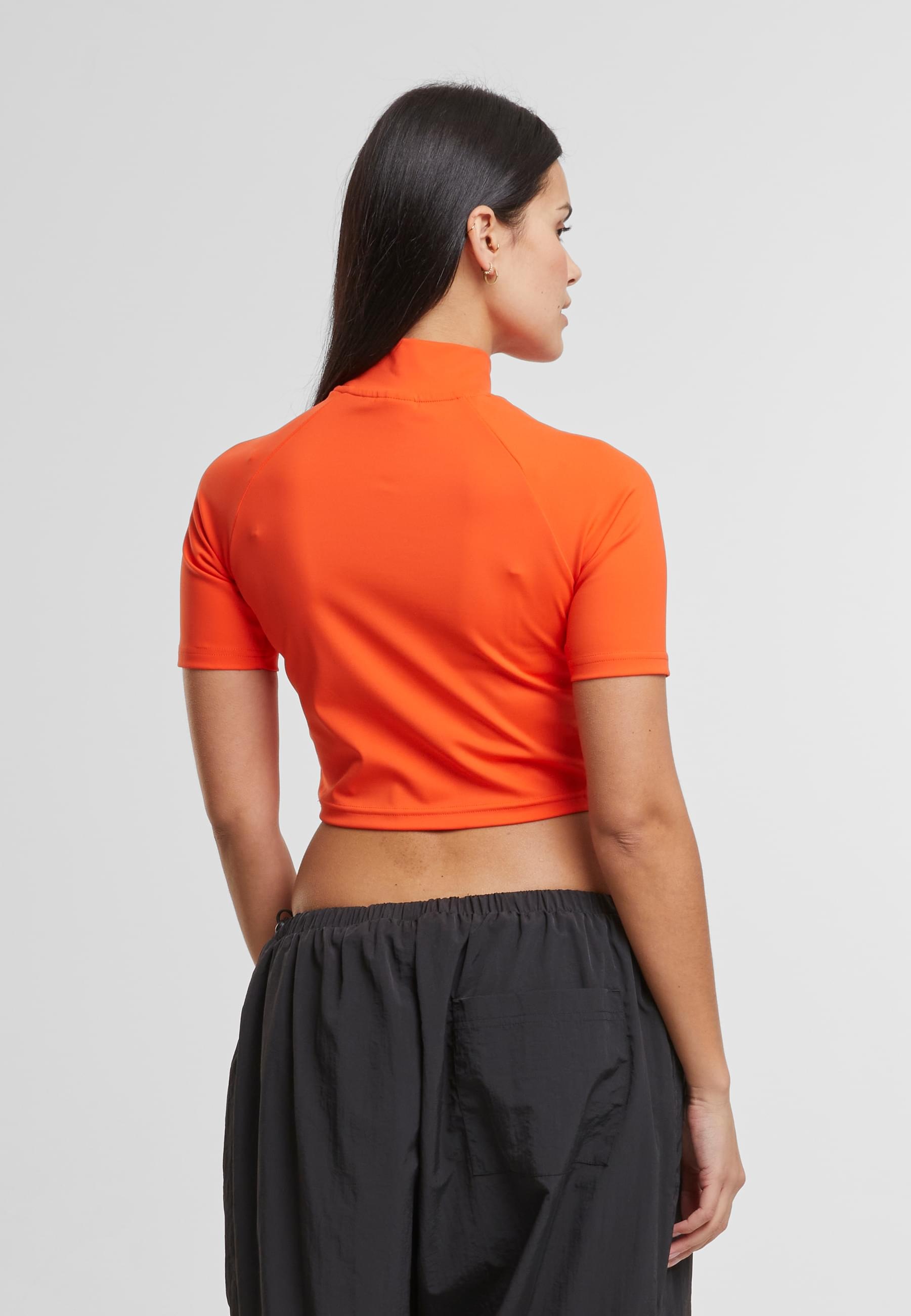 URBAN CLASSICS T-Shirt »Urban Classics Ladies High Neck Short Tee« 1 Stk.