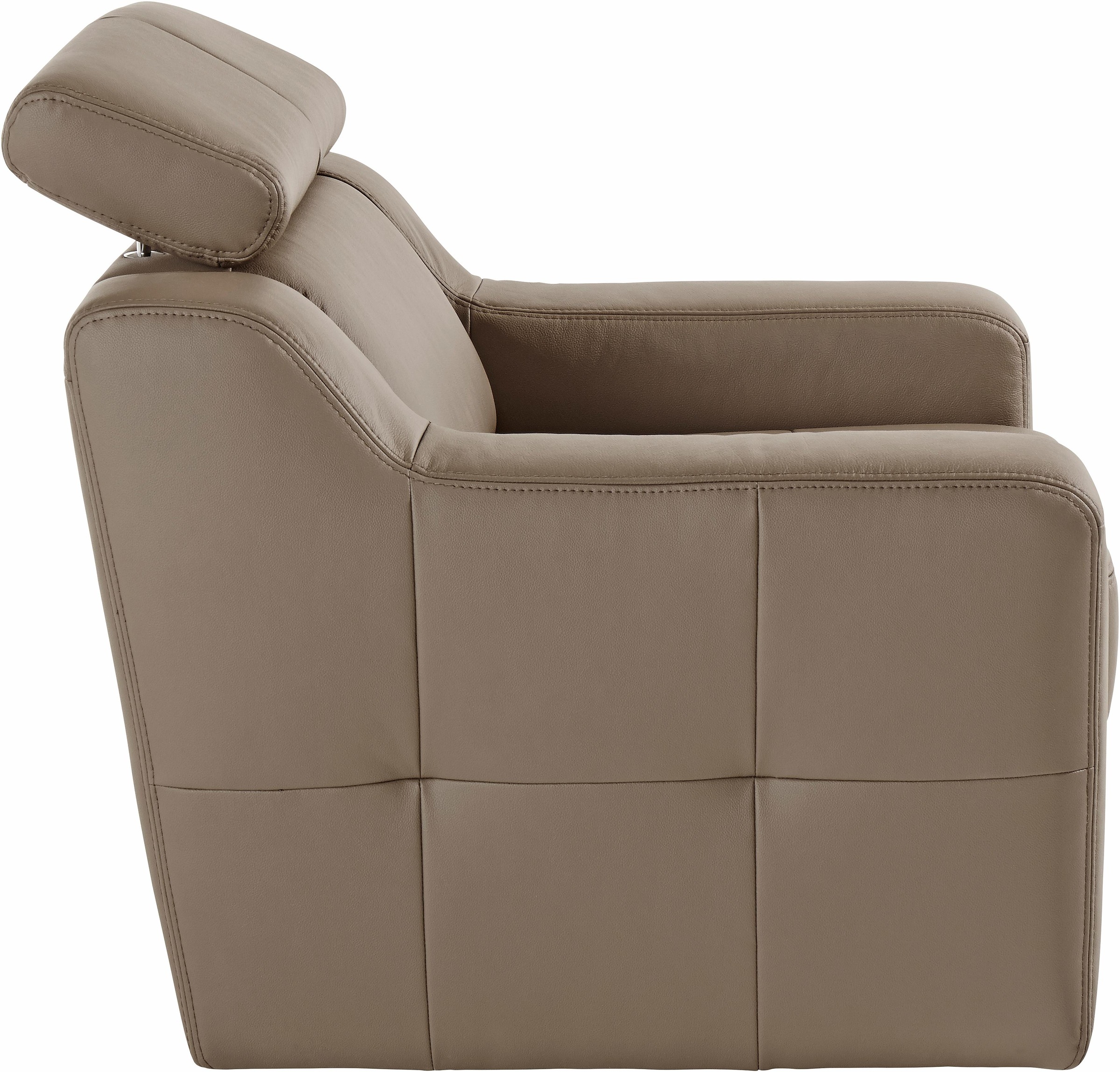 exxpo - sofa fashion Sessel »Lotos«, mit Kopf- bzw. Rückenteilverstellung