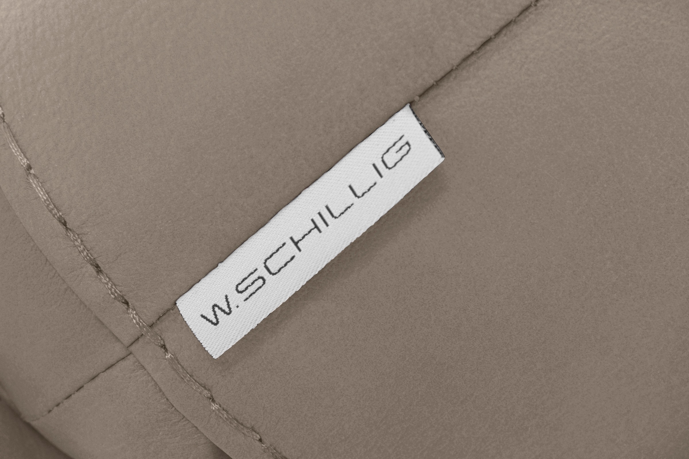 W.SCHILLIG Hocker »montanaa«, mit Metallkufen in Silber matt, Breite 141 cm
