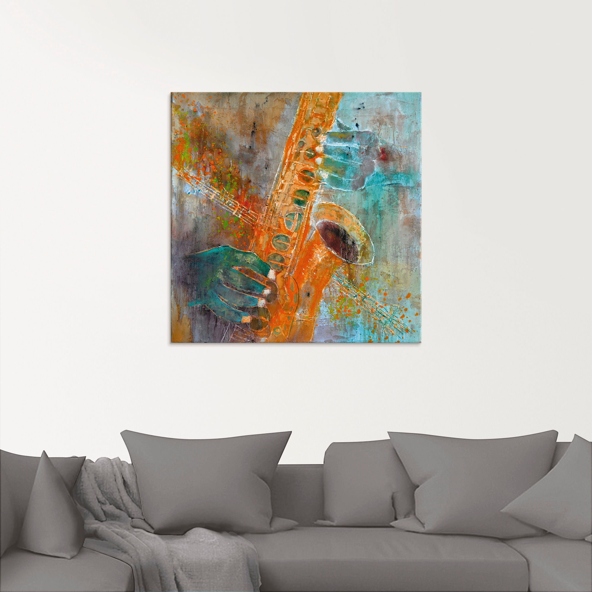 Artland Glasbild »Ein Saxofon« Instrumente 1 Stk. tlg. in verschiedenen Grö günstig online kaufen