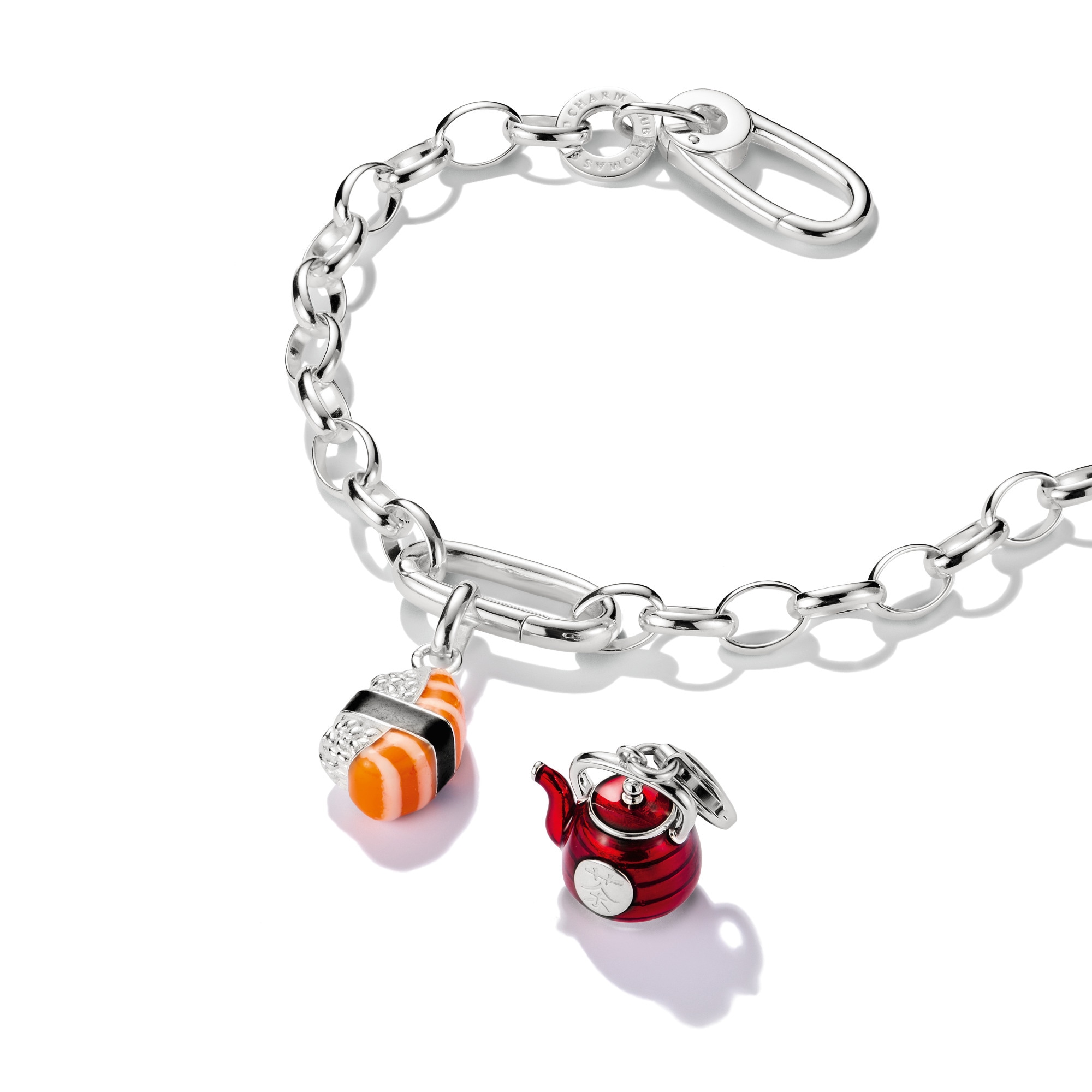 THOMAS SABO Charm-Einhänger »Charm Teekanne - Original« Emaille
