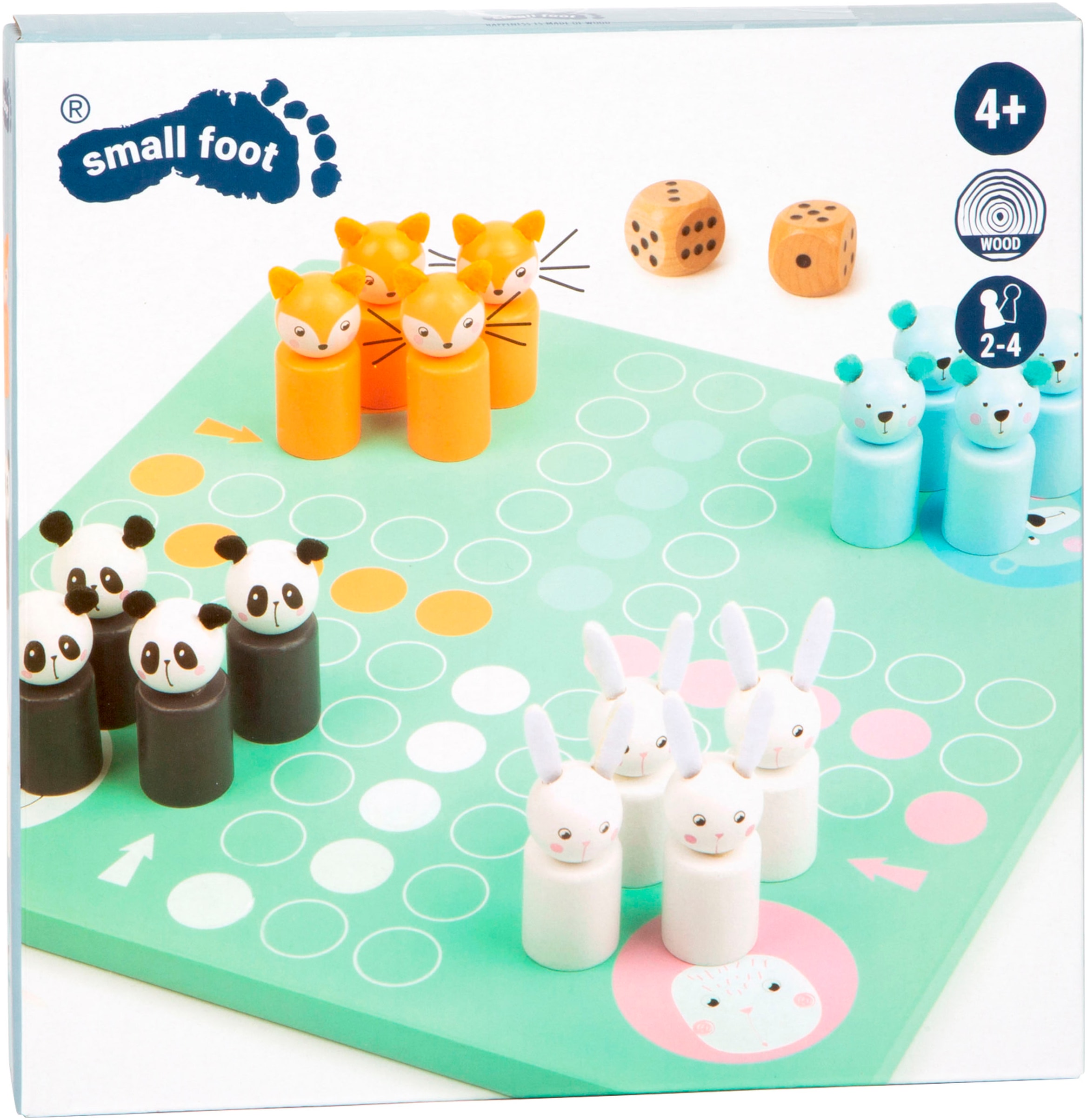 Small Foot Spiel »Ludo, Pastell«