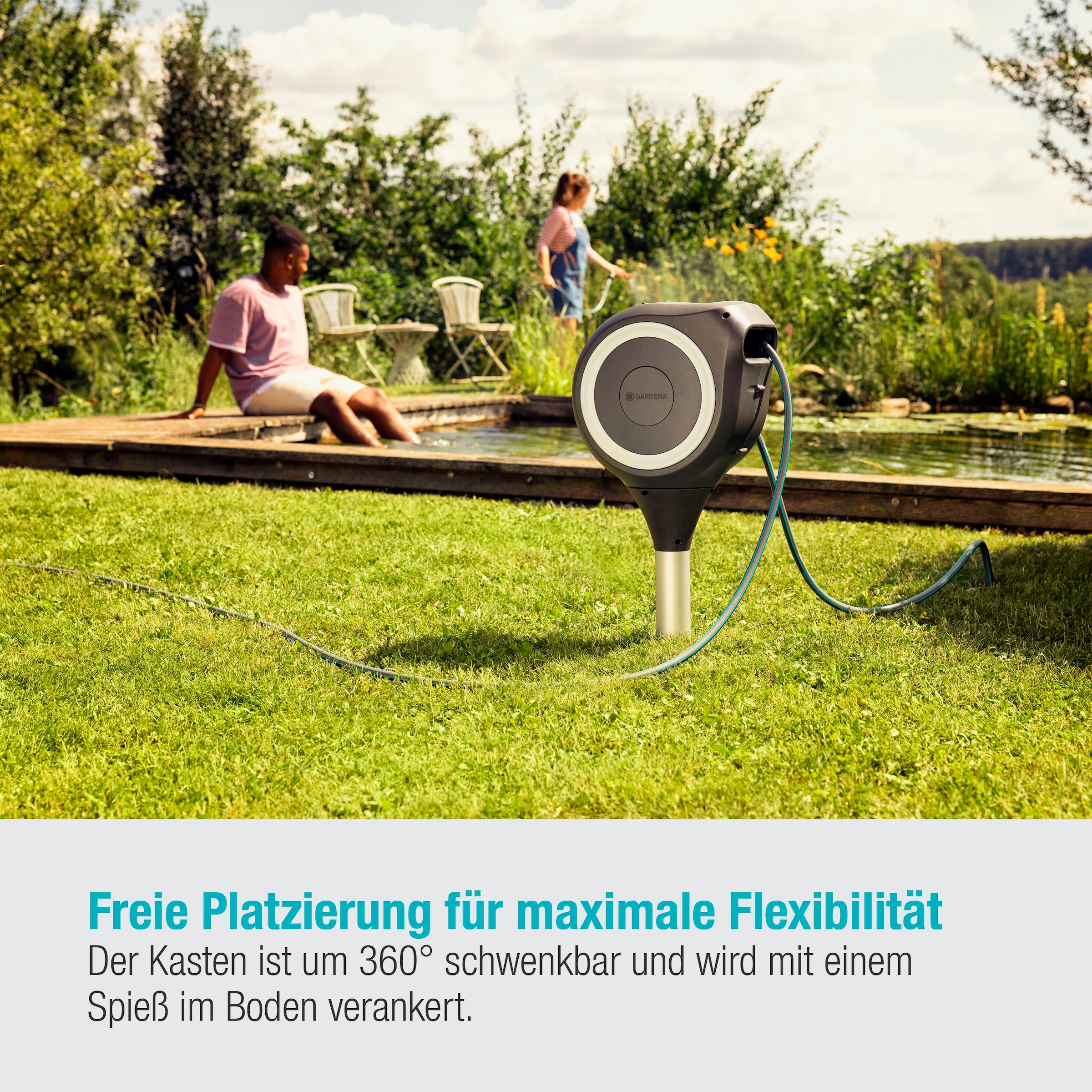 GARDENA Schlauchbox »RollUp M, 18616-20«, (Set), mit 20 Meter Schlauch