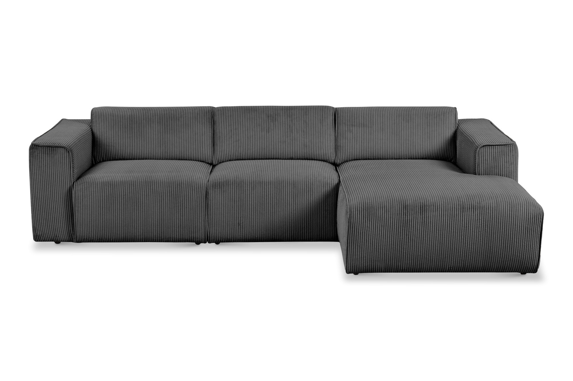 andas Ecksofa »Noord«, L-Form, mit Kedernaht, Breite 281 cm, Cord, Struktur günstig online kaufen