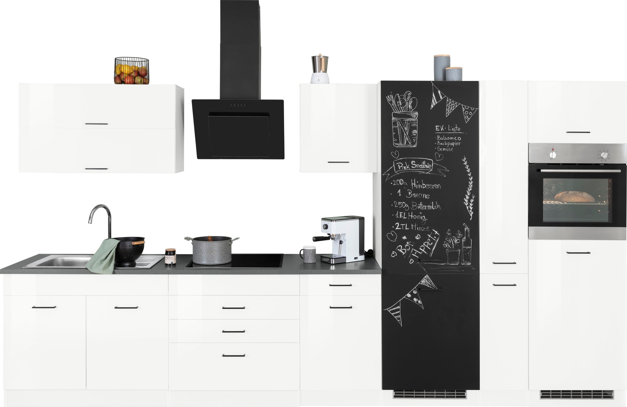 KOCHSTATION Küchenzeile »KS-Trier«, ohne E-Geräte, Breite 380 cm günstig online kaufen