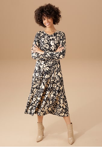 Aniston CASUAL Jerseykleid, mit abstraktem Blumendruck - NEUE KOLLEKTION kaufen