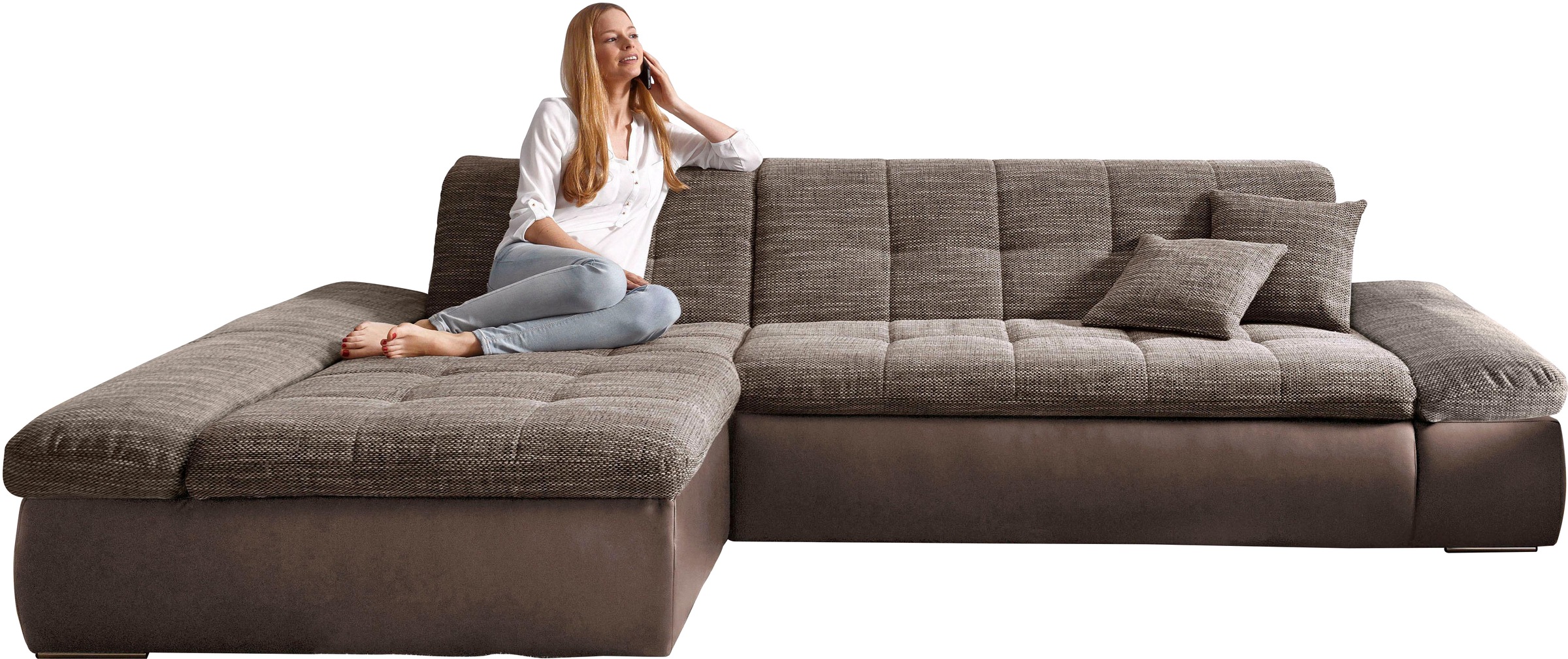DOMO collection Ecksofa »Moric, L-Form, XXL-Sofa - Breite 300cm«, wahlweise günstig online kaufen