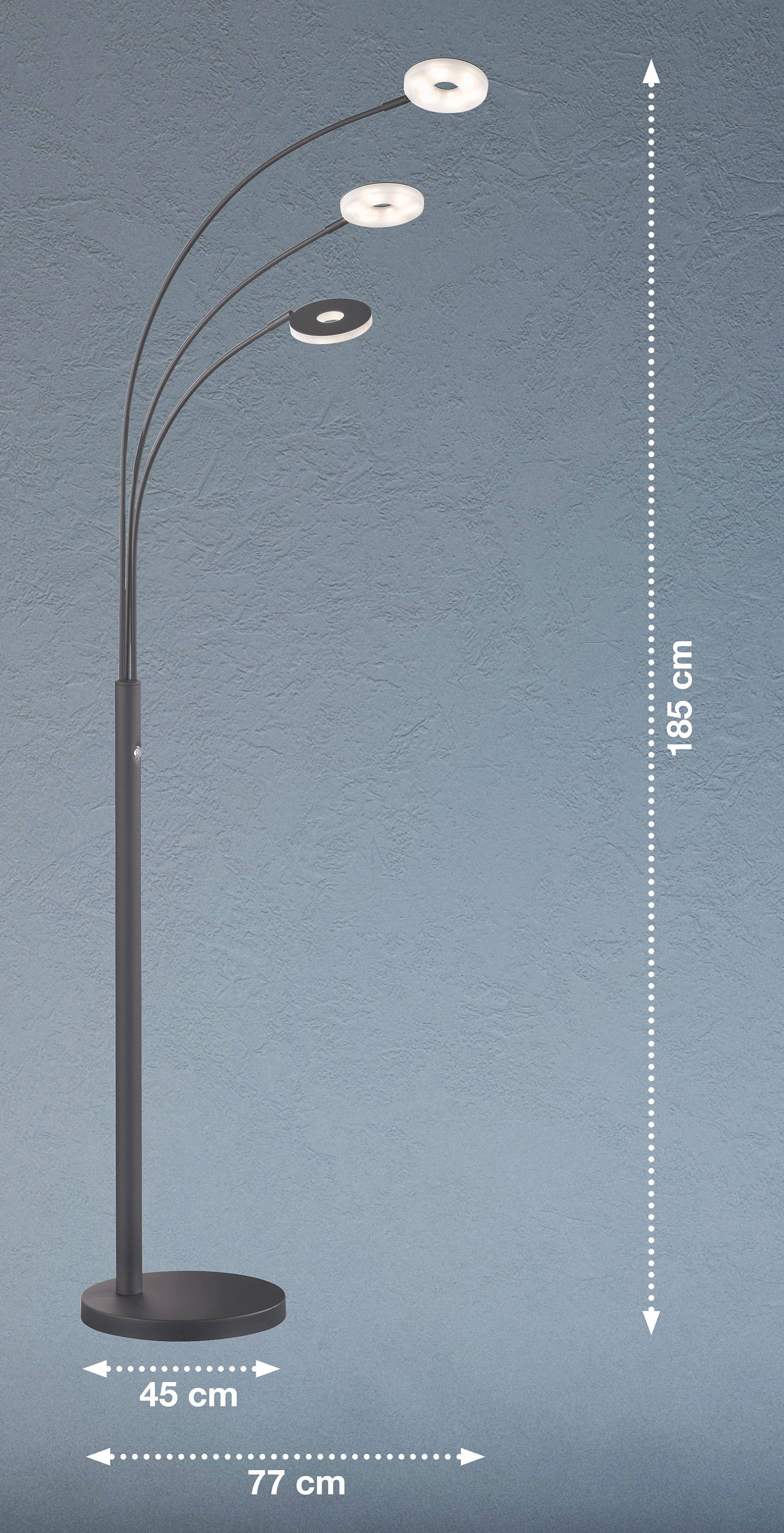 FISCHER & HONSEL LED Bogenlampe »Dent« LED-Modul 1 Stk. warmweiß - kaltweiß