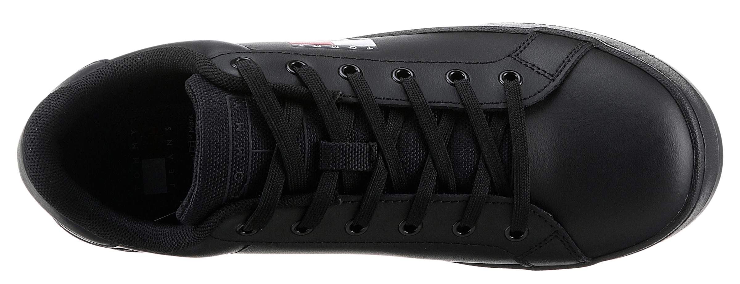 Tommy Jeans Plateausneaker »TJW FLATFORM ESS«, Freizeitschuh, Halbschuh, Schnürschuh mit gepolstertem Schaftrand