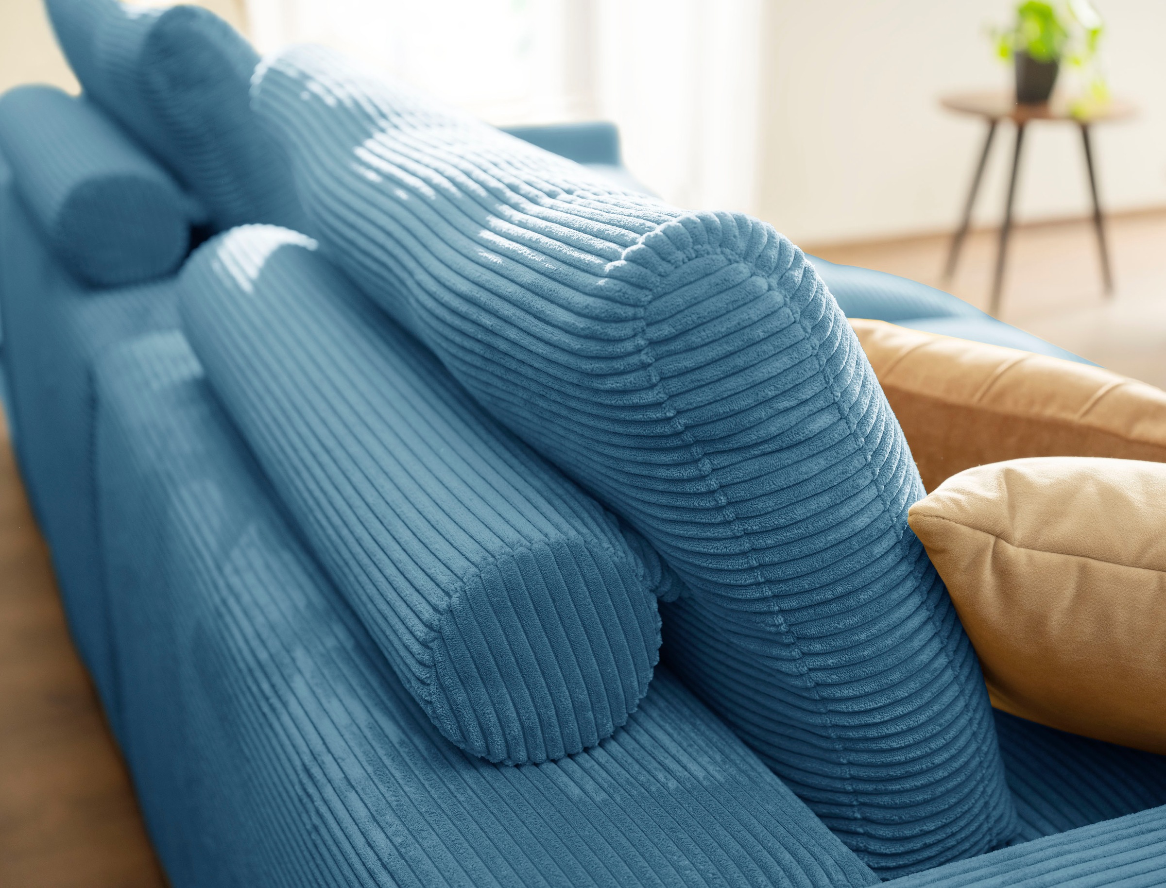 alina Big-Sofa »Sandy«, 296 cm breit und 123 cm tief, in modernem Cordstoff