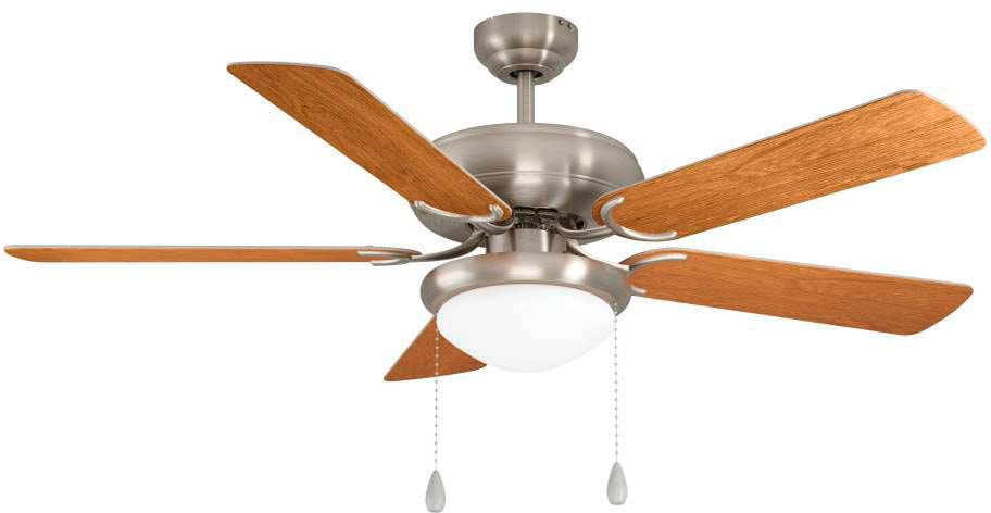 EGLO LED Deckenleuchte »BALLINA Deckenventilator«, 2 flammig, Leuchtmittel E27 | Leuchtmittel wechselbar, Deckenlampe, Ventilator mit Licht, Zugkette, Wendeflügel, Ø 132cm