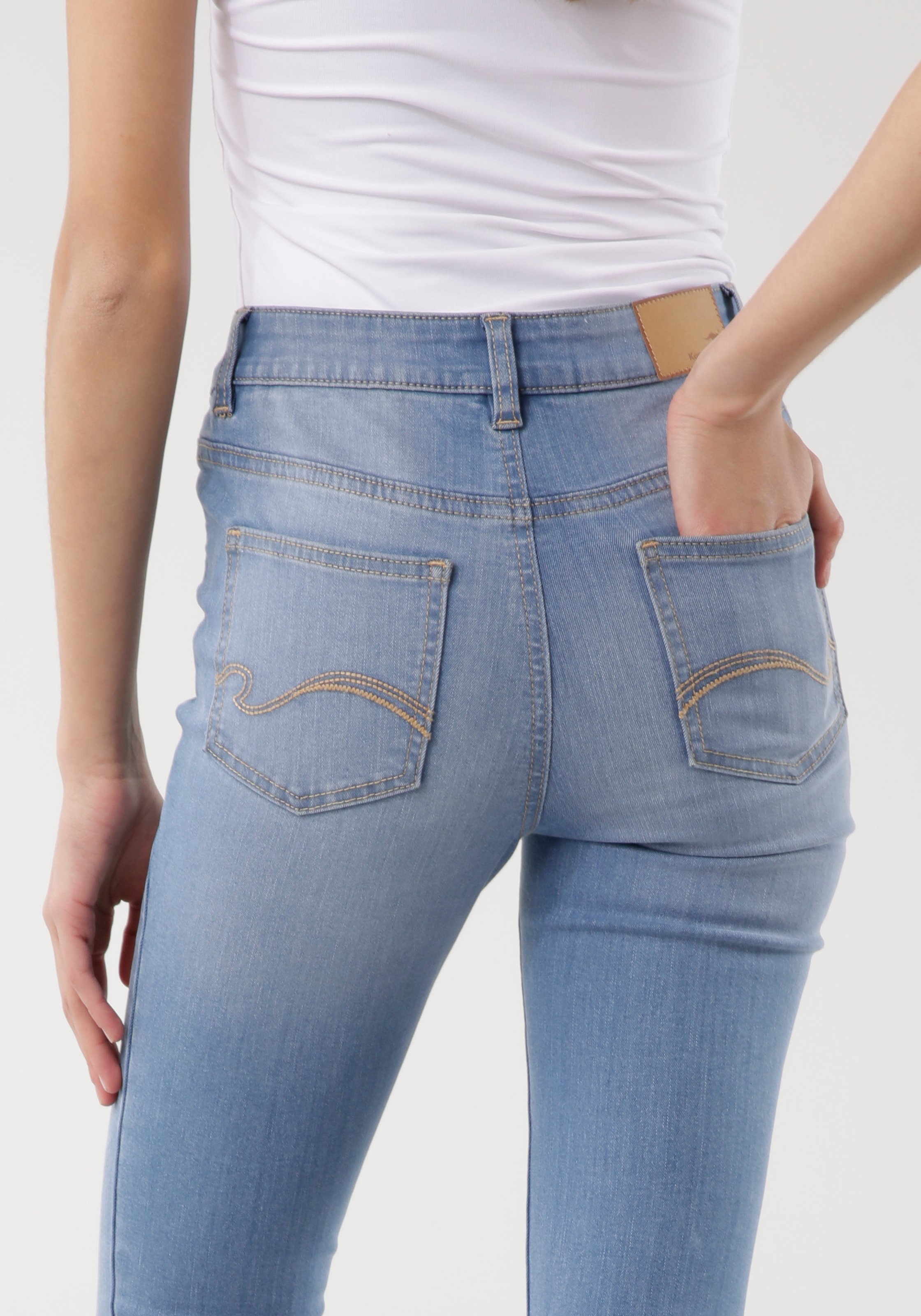 HIGH RISE«, mit bestellen »SUPER KangaROOS used-Effekt online 5-Pocket-Jeans SKINNY