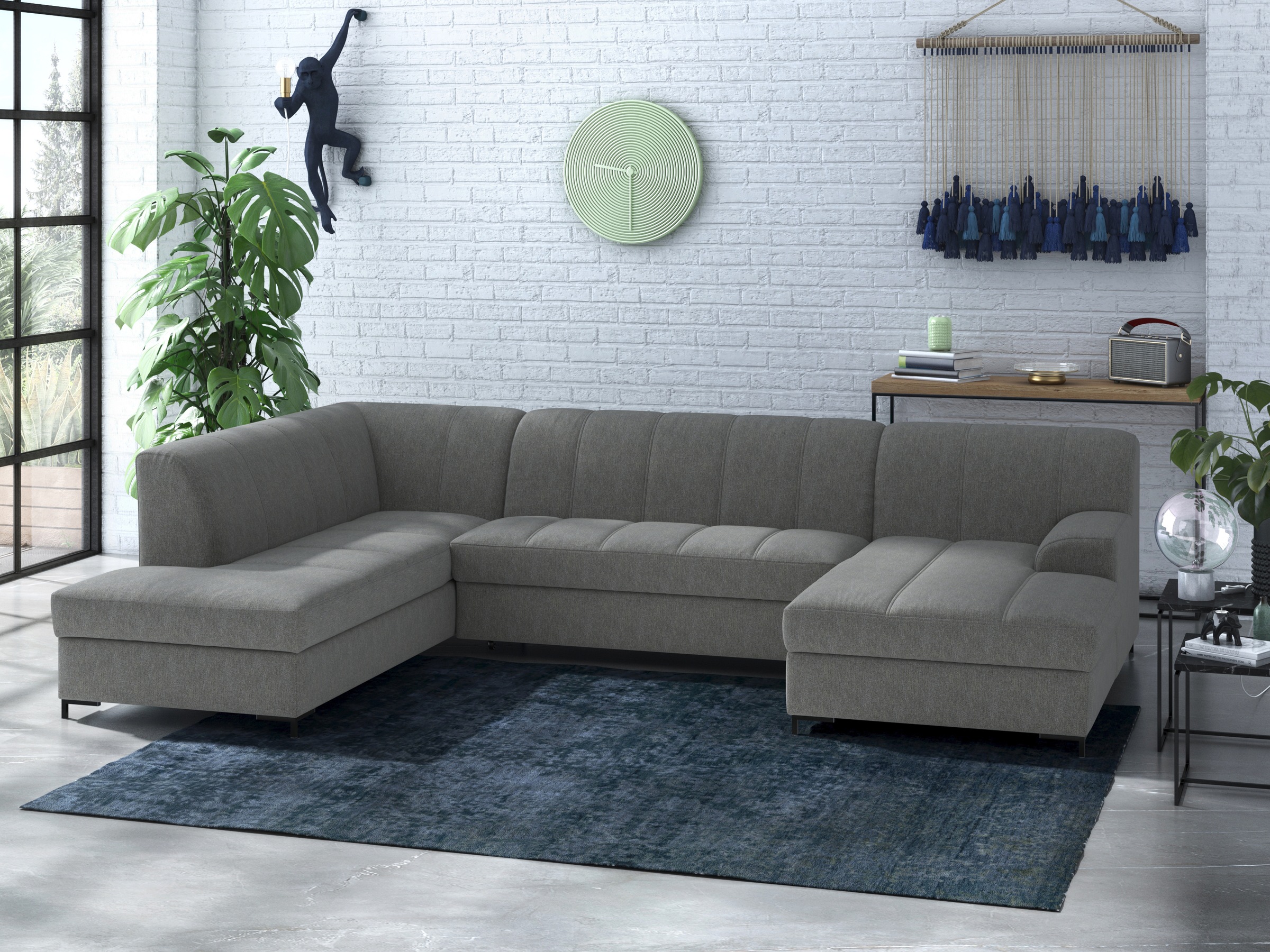 Home affaire Wohnlandschaft »Balme, moderne Formensprache, zeitloses Design günstig online kaufen