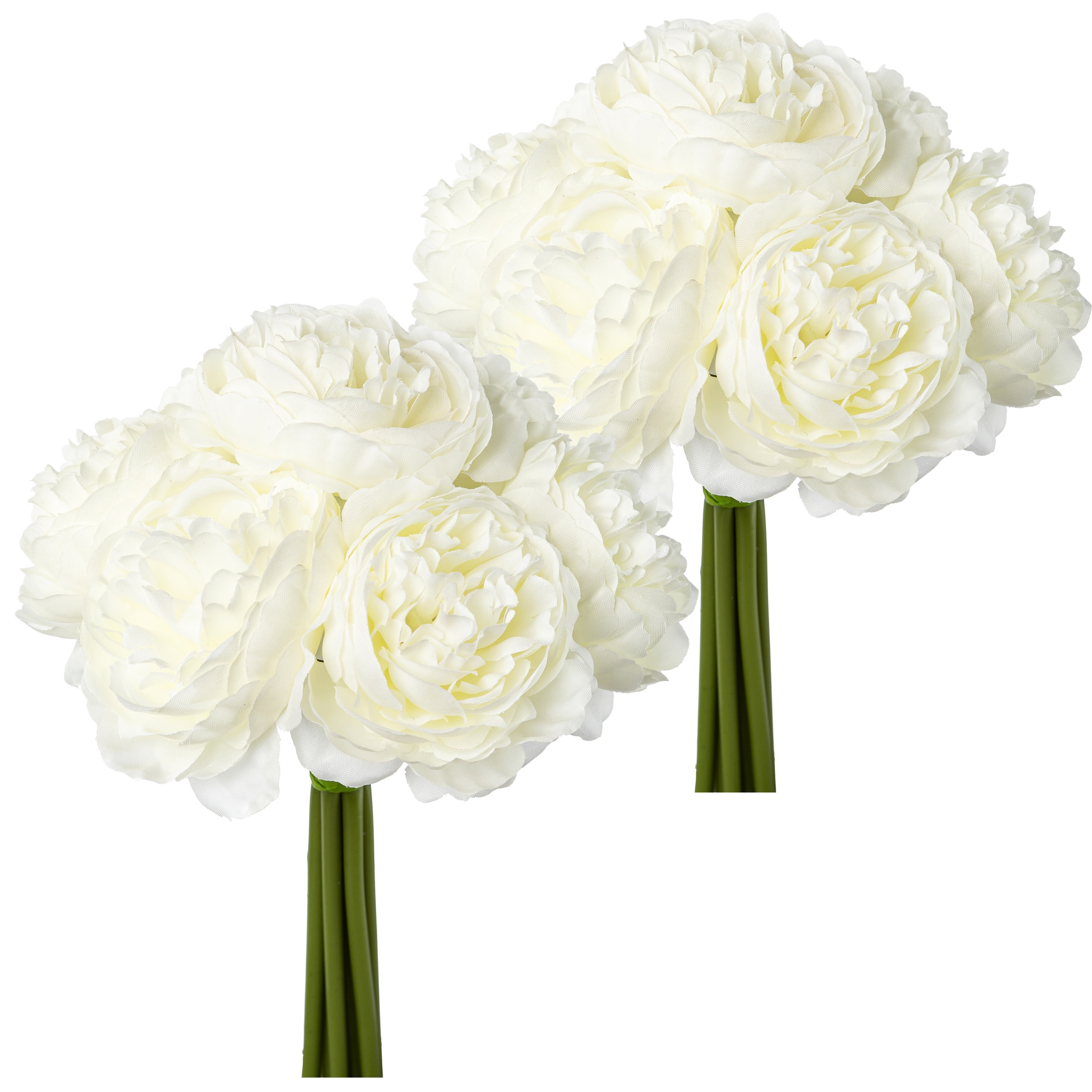 CREATIV GREEN Kunstblumenstrauß »Rosenbouquet« mit üppigen Blüten weiß