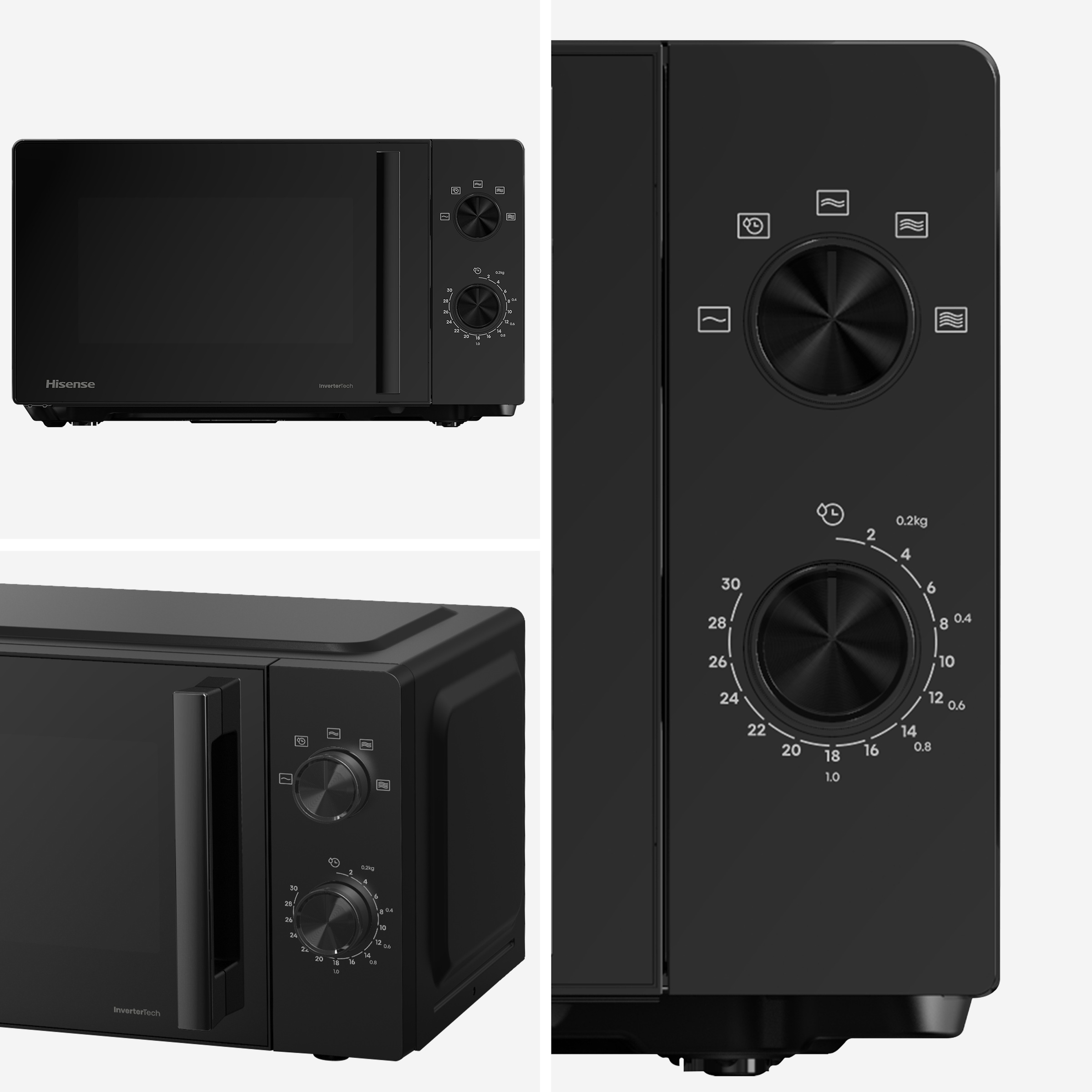 Hisense Mikrowelle »H20MOBP1HI«, Mikrowelle, 1020 W, Inverter Technologie