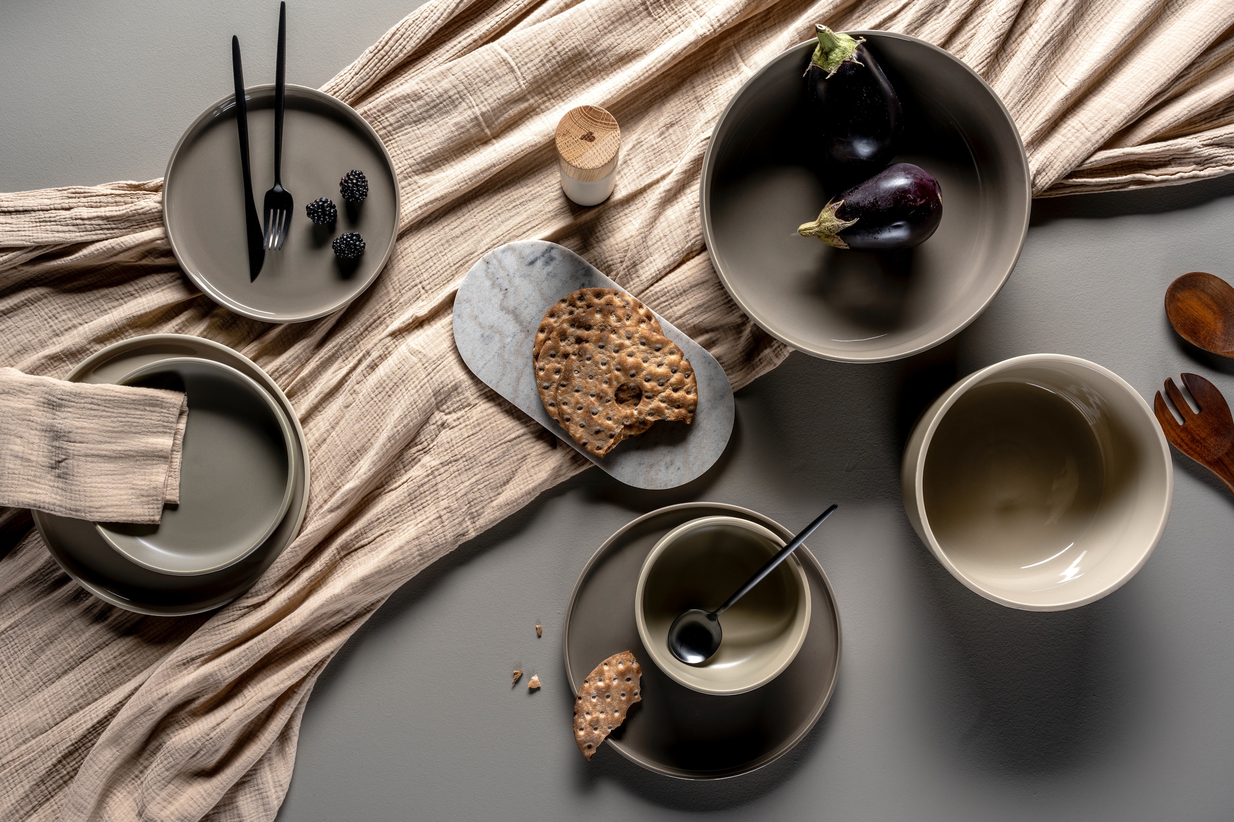 LEONARDO Teller-Set »Suppenteller ROMA, Keramikteller, ca. 20 cm, 6-teilig«, (Set, 6 tlg.), Geschirr-Set, Service, spülmaschinengeeignet