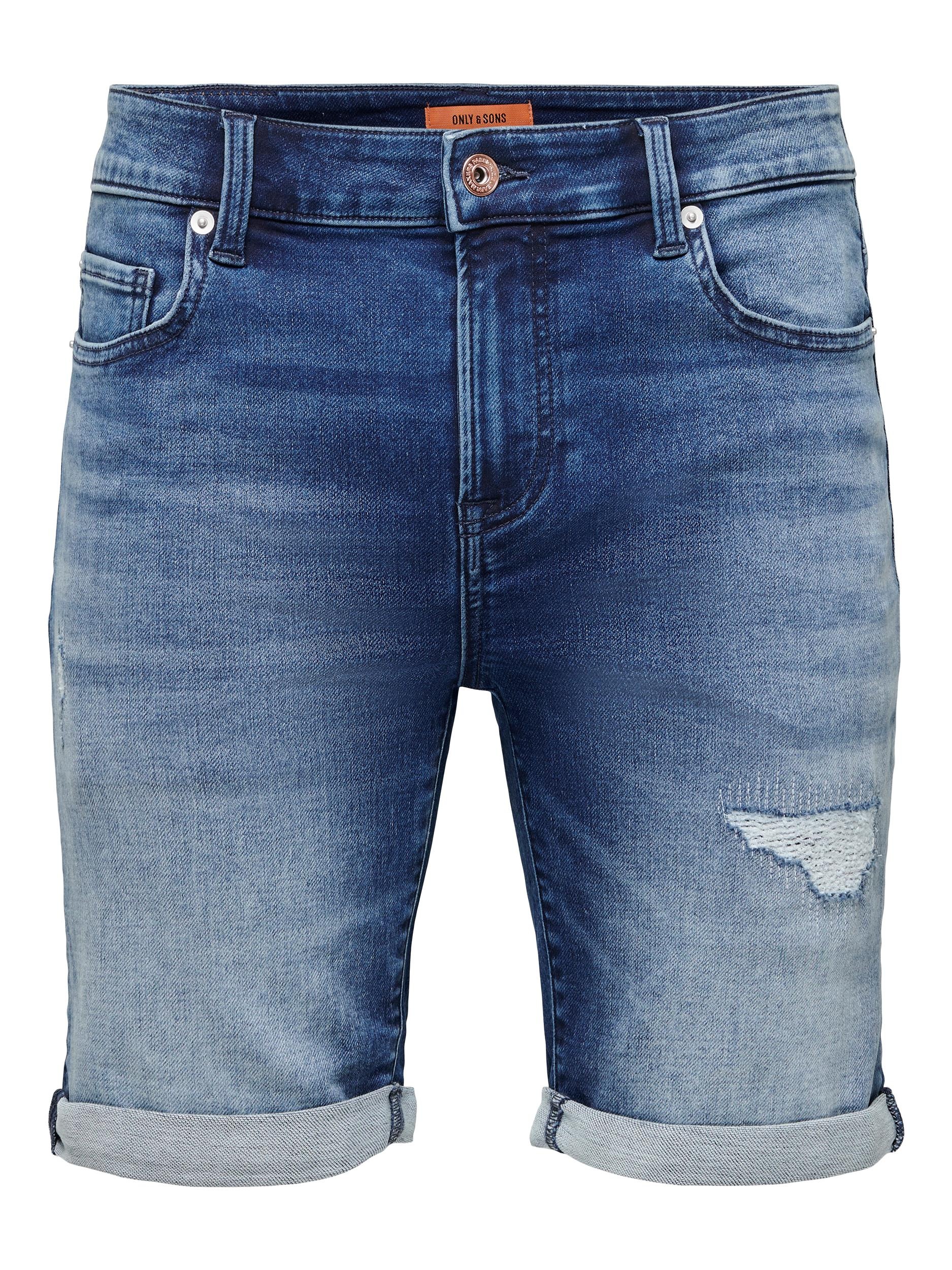 2. Bild von ONLY & SONS Jeansshorts »ONSPLY DARK-MID BLUE DES JOG 5150«