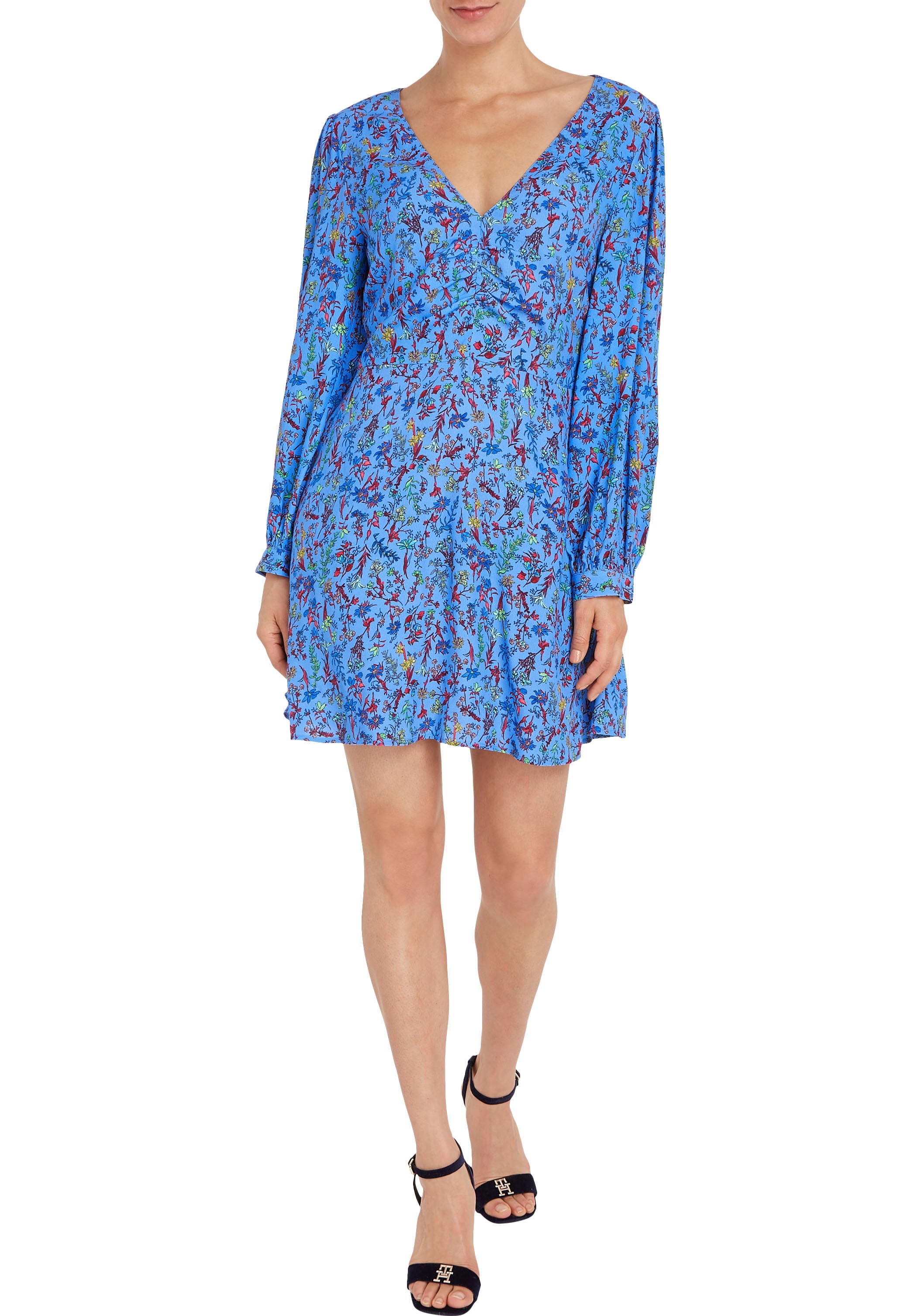 Tommy Hilfiger Shirtkleid »VIS FLORAL SHORT DRESS LS«, in farbenfrohem  Floral-Print online kaufen