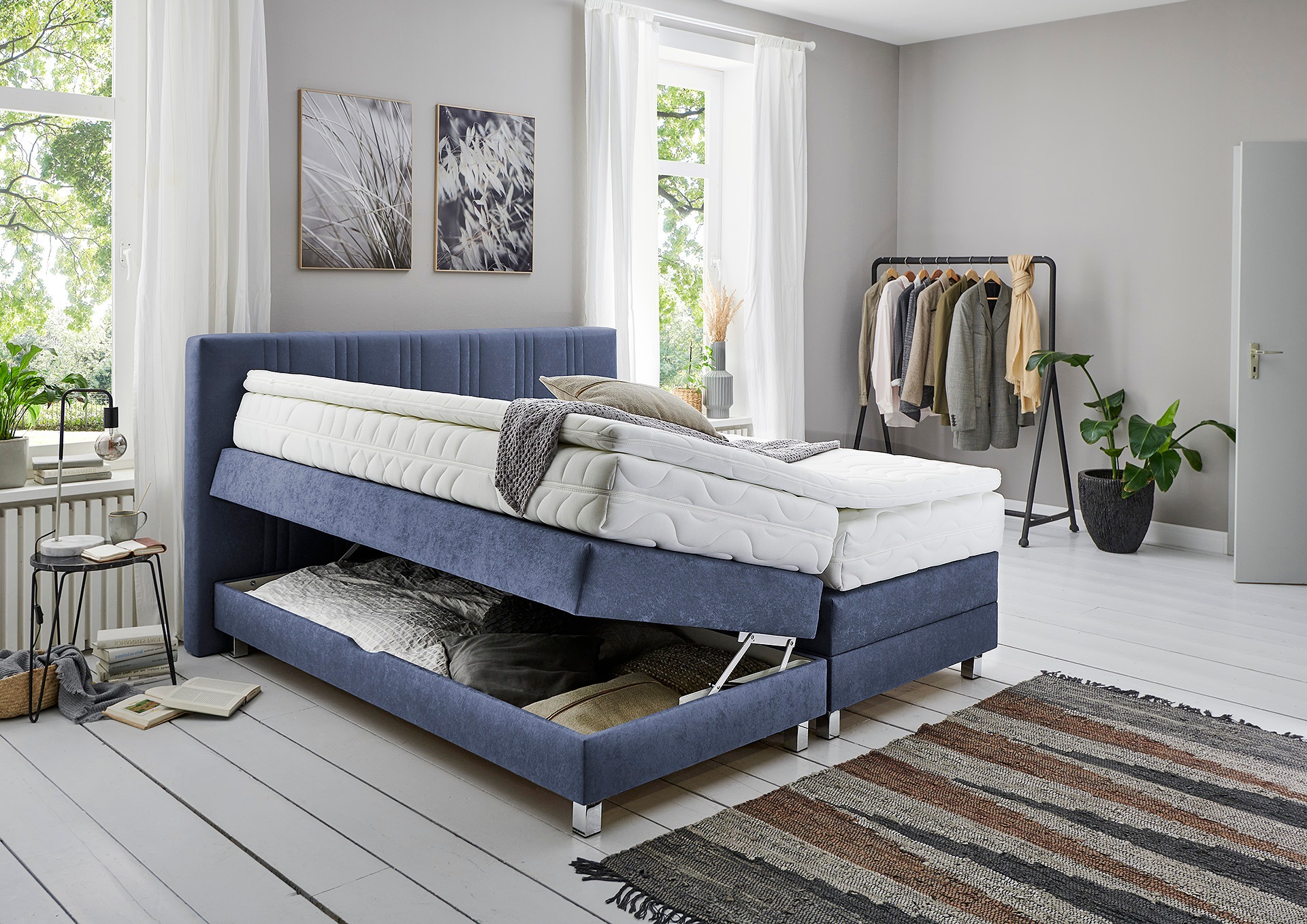 Westfalia Schlafkomfort Boxspringbett, wahlweise mit Bettkasten und Topper