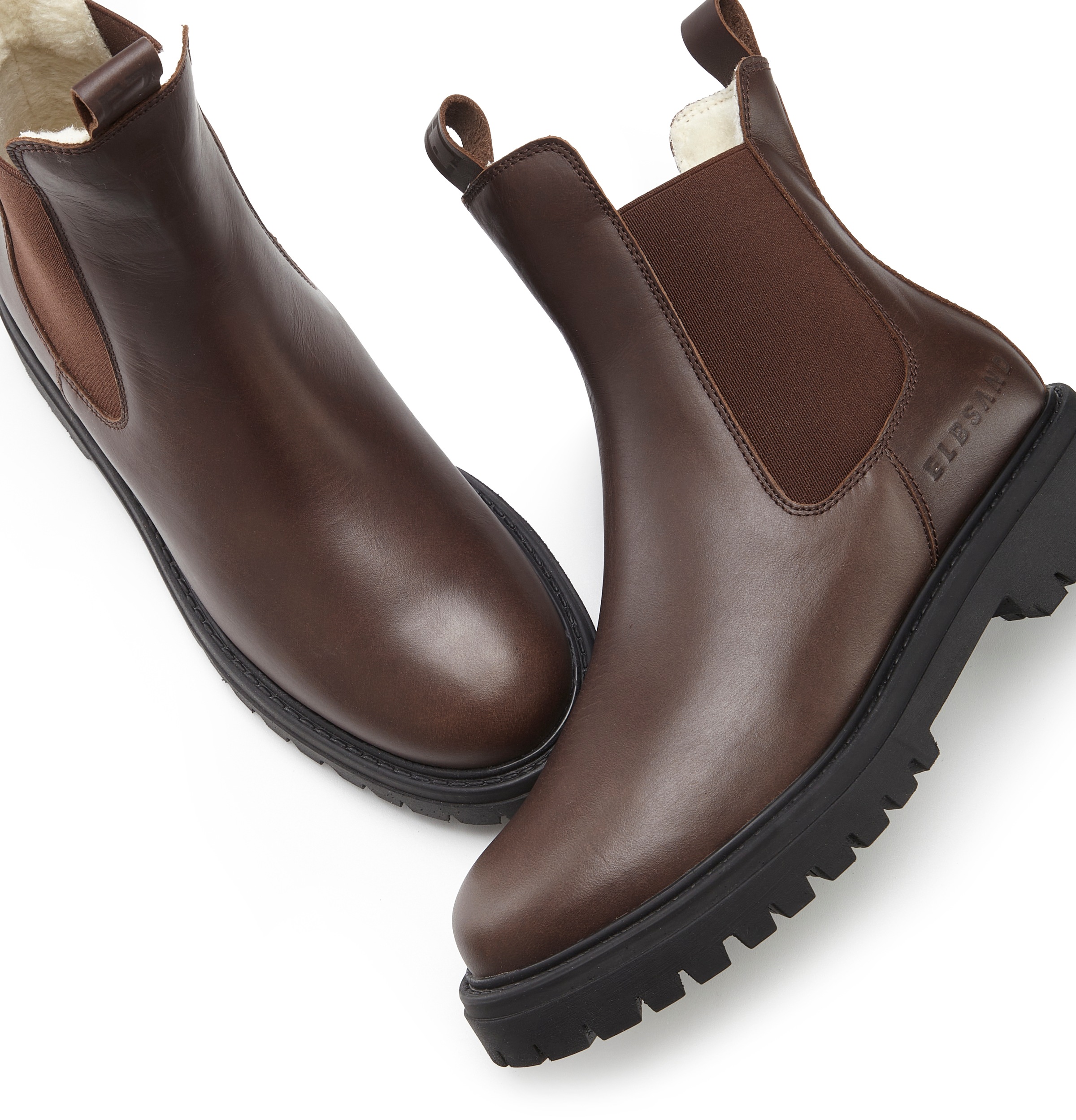 Elbsand Stiefelette »Chelseaboots«, Stiefel, Boots, Winterstiefel, Schlupfstiefel aus Leder mit Warmfutter