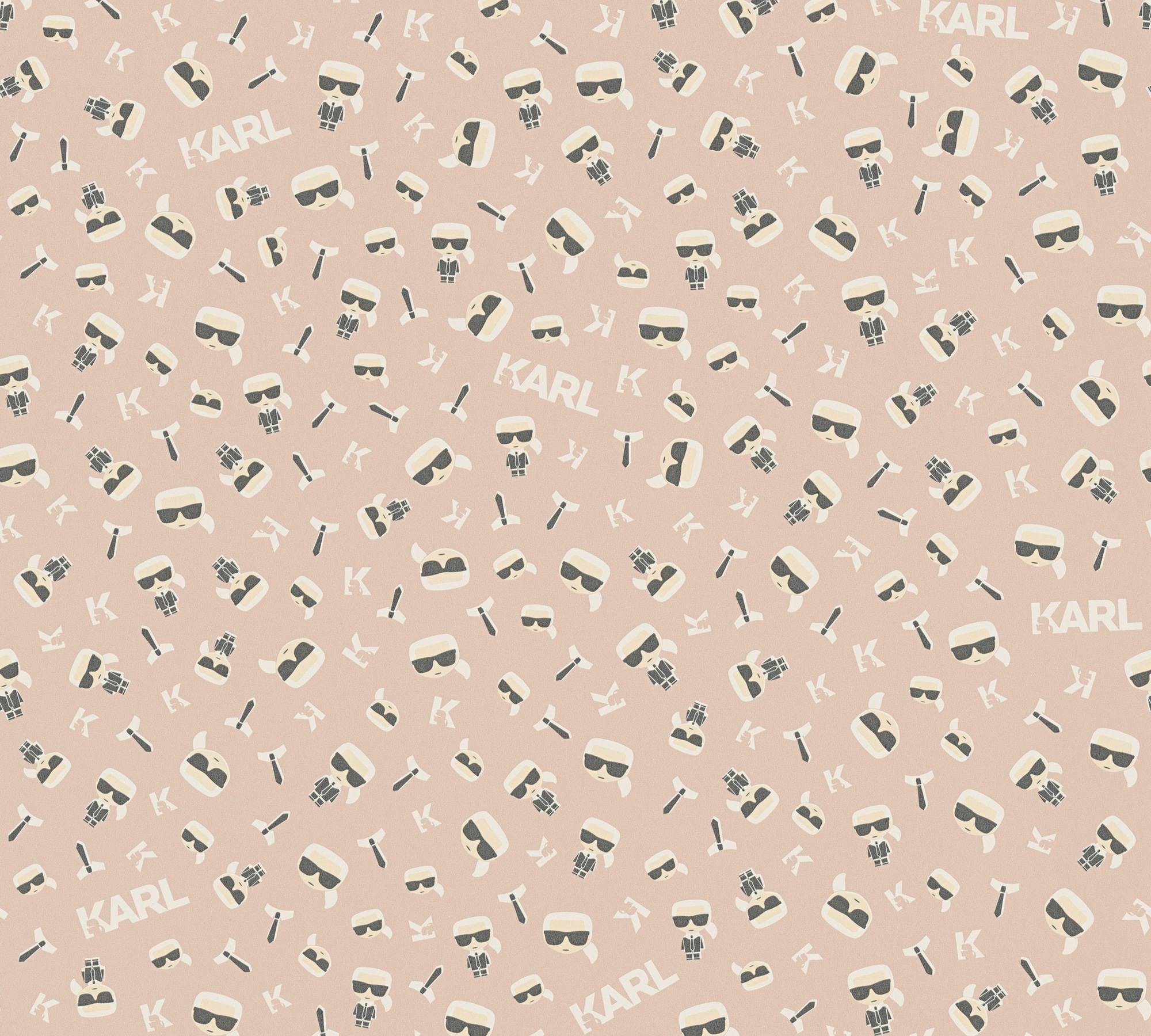 Bricoflor Beige Tapete Modisch Moderne Fashion Tapete mit Buchstaben in Sch günstig online kaufen
