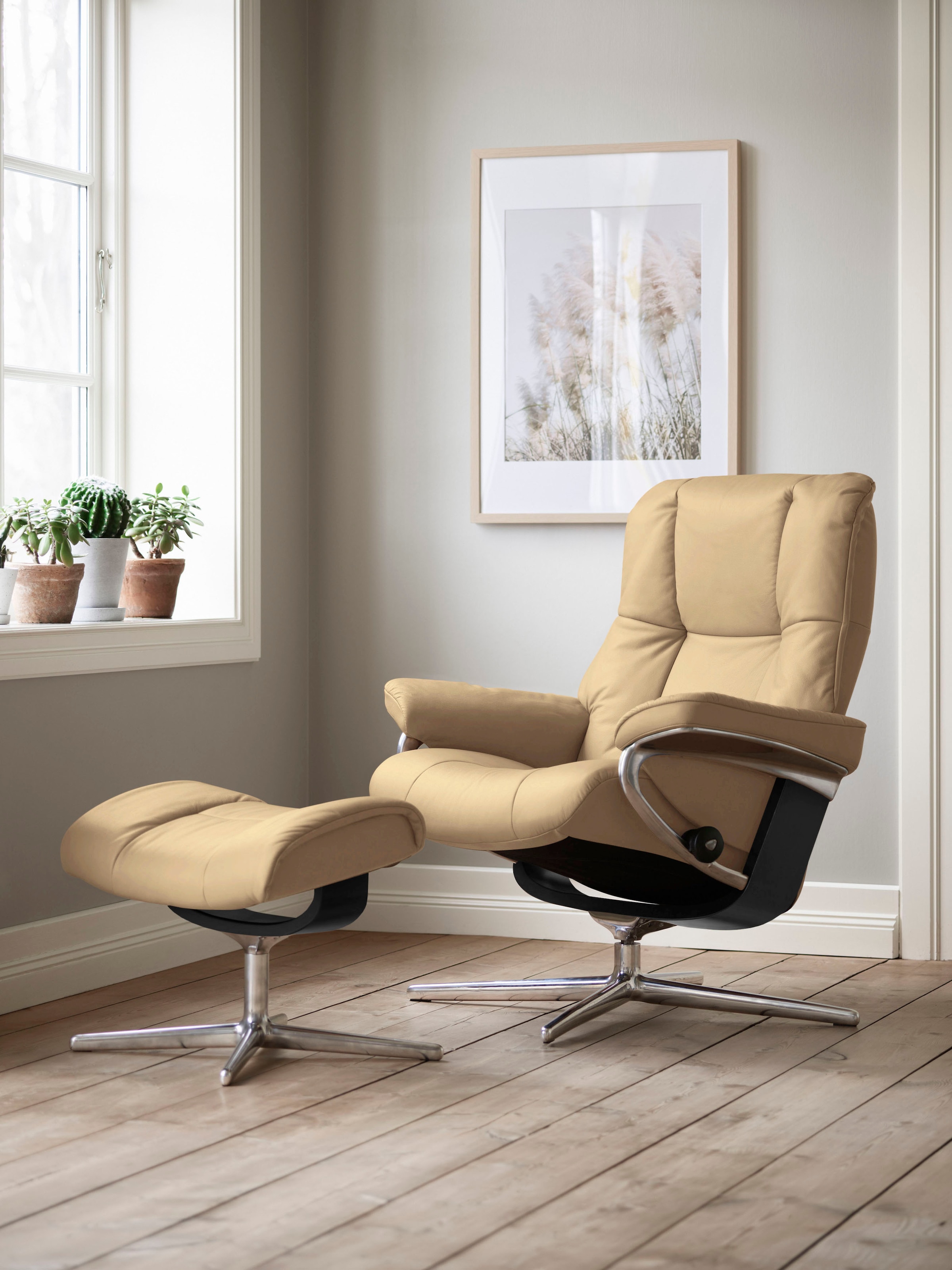 Stressless Relaxsessel "Mayfair" mit Cross Base, Größe S, M & L, Holzakzent günstig online kaufen