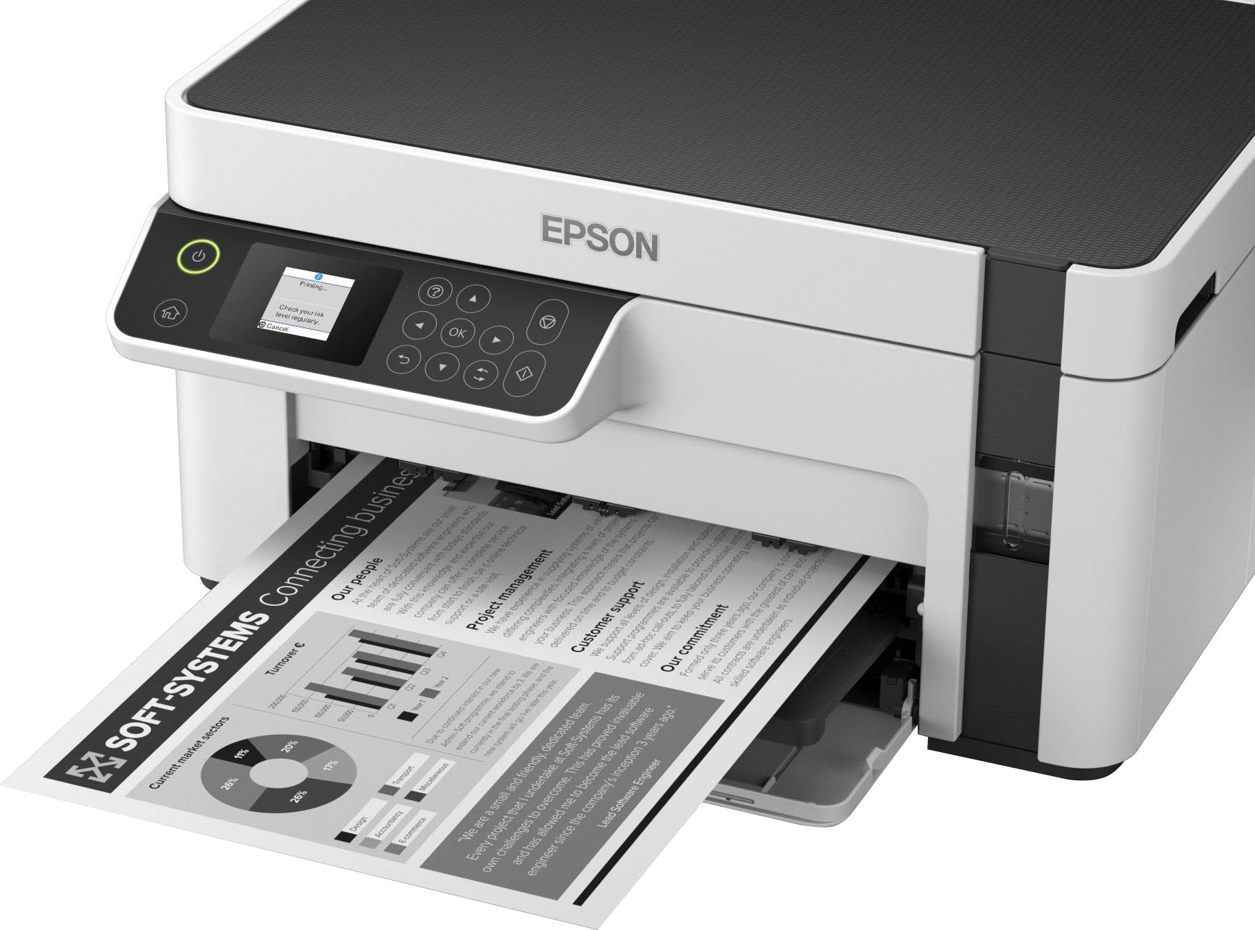 Epson Tintenstrahldrucker »EcoTank ET-M2120« DIN-A4-Schwarzweiß-Multifunktions-Tintentankdrucker