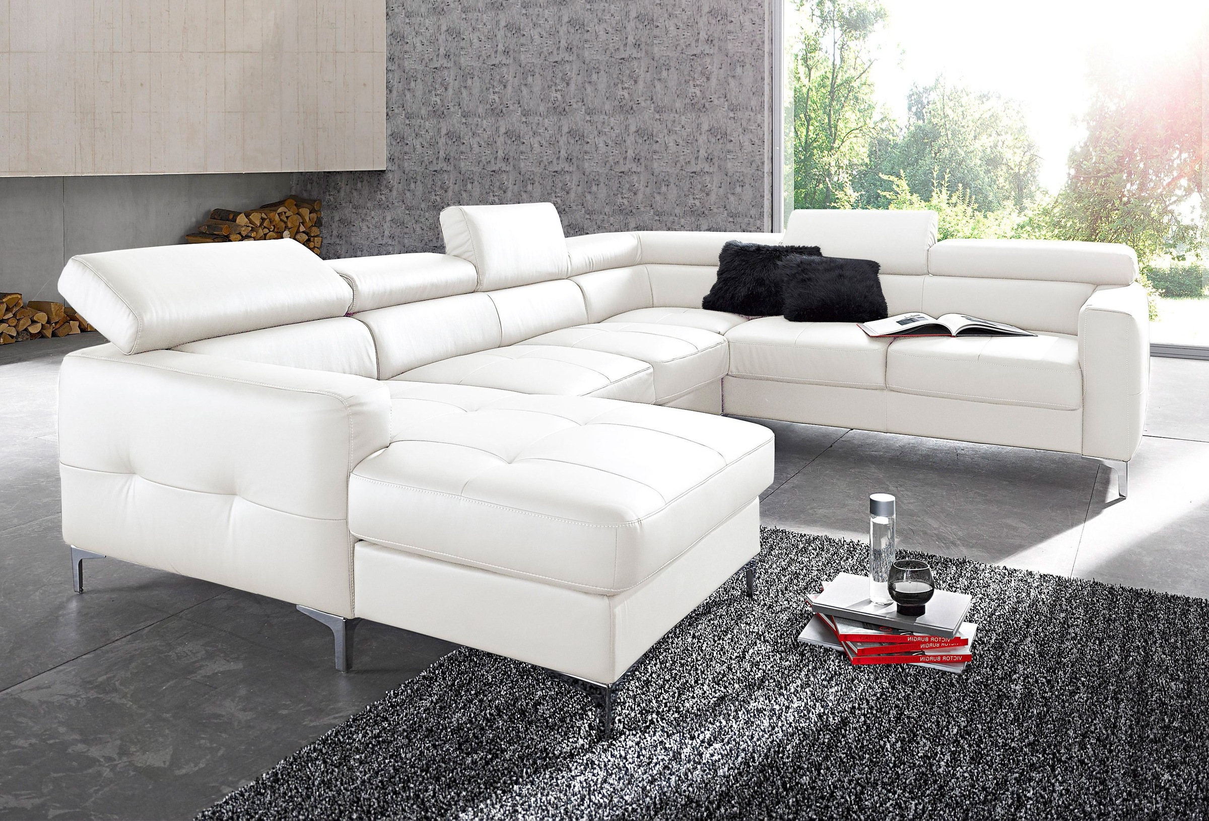 COTTA Polstergarnitur »Sammy U-Form«, (Set, Tiefe der Recamiere 169 cm), Se günstig online kaufen