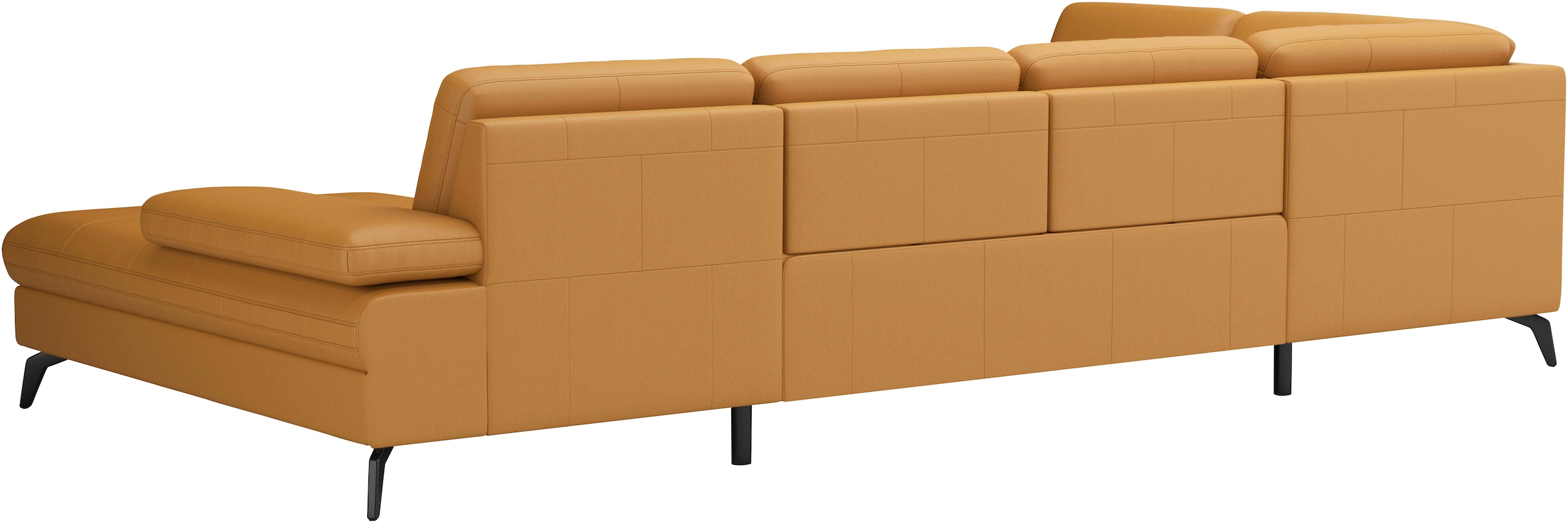 sit&more Wohnlandschaft »Morris U-Form, inkl. Sitztiefenverstellung«, wahlweise mit Armteilverstellung, Bettfunktion & Bettkasten