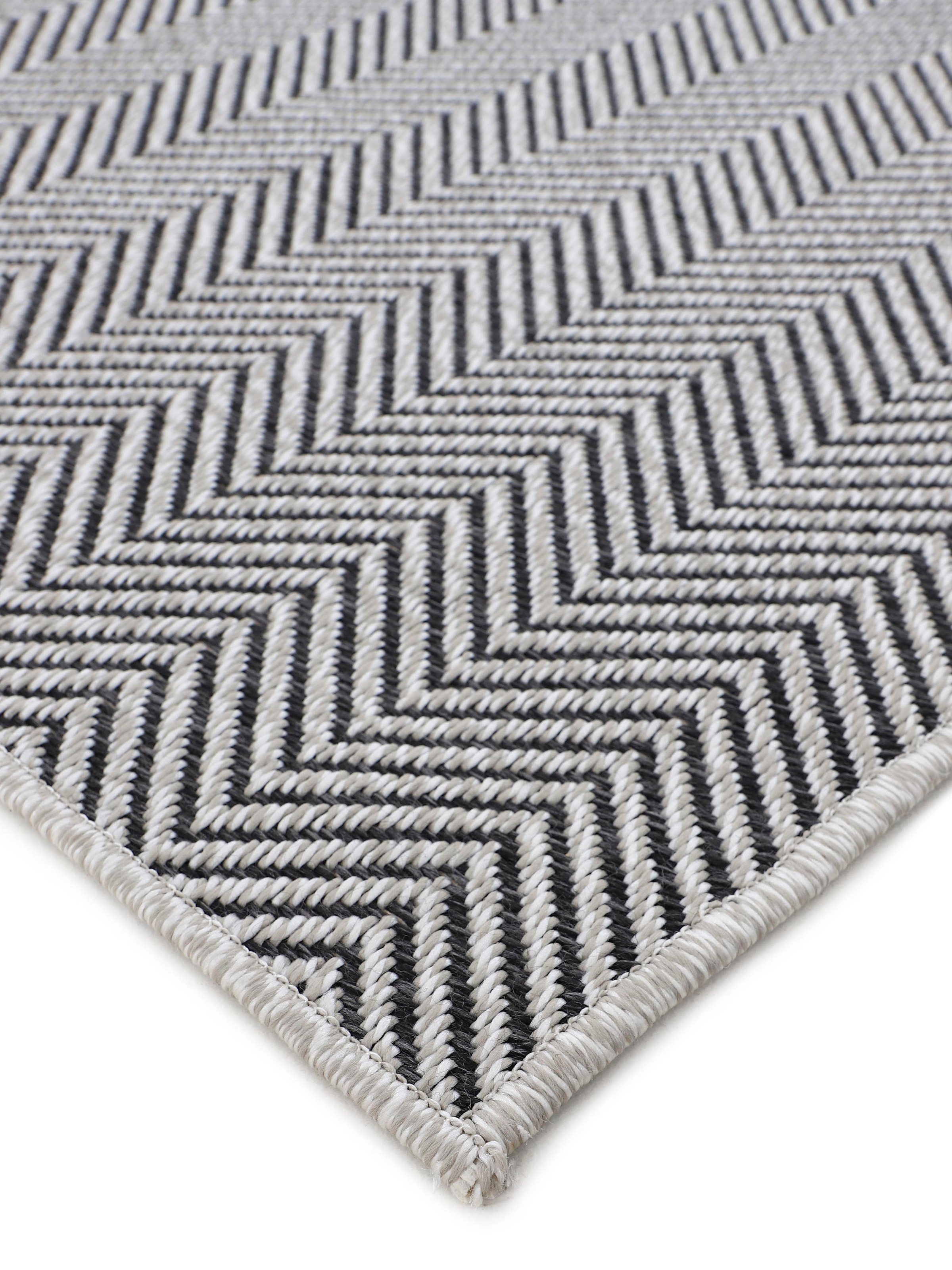 carpetfine Teppich »Boho 106«, rechteckig, 4 mm Höhe, robustes Flachgewebe, Sisal Optik, UV-beständig, Außenbereich