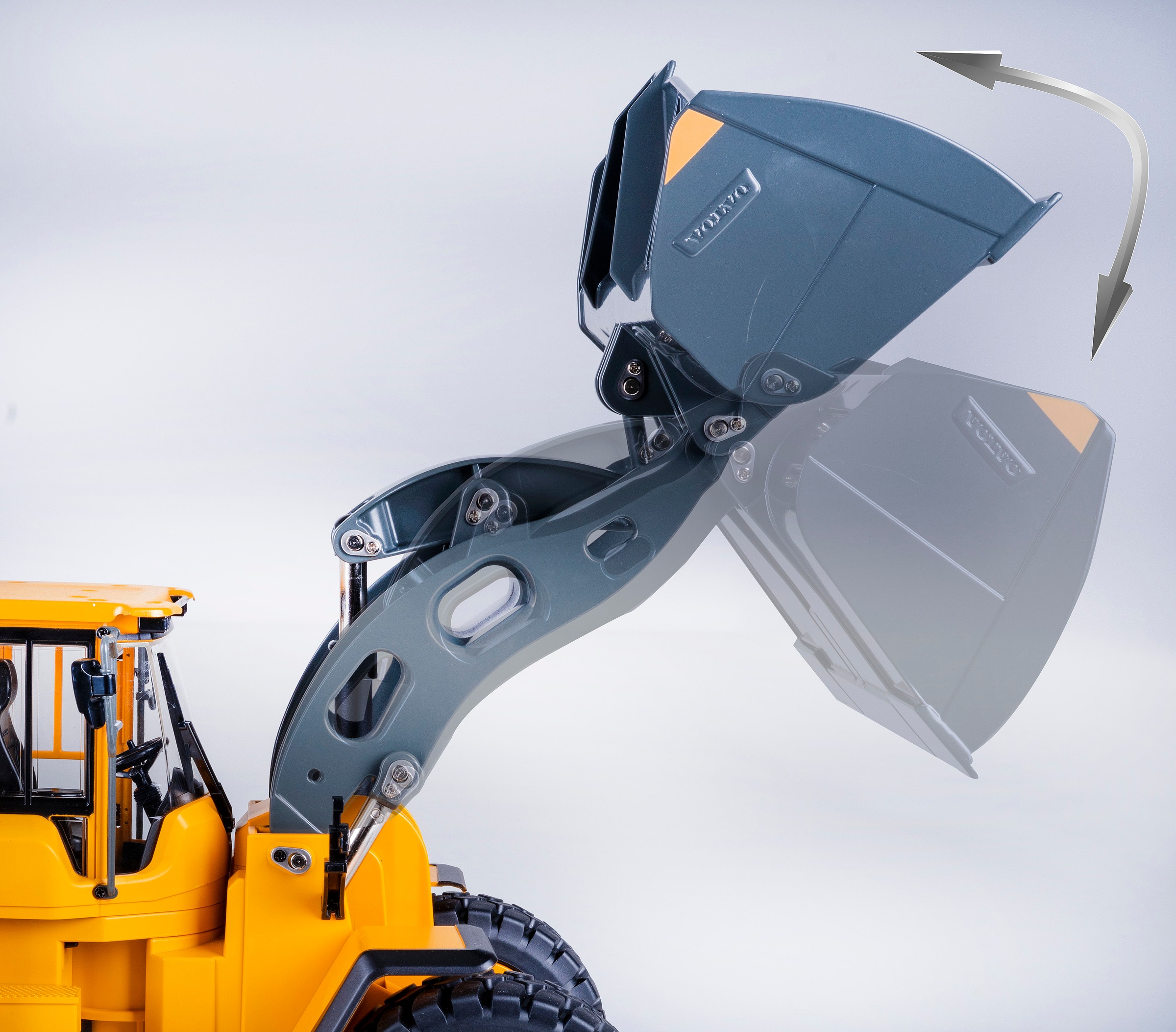 Jamara RC-Bagger »Radlader Volvo L260H Metal 2,4GHz«, LED-Licht; Maßstab 1:14