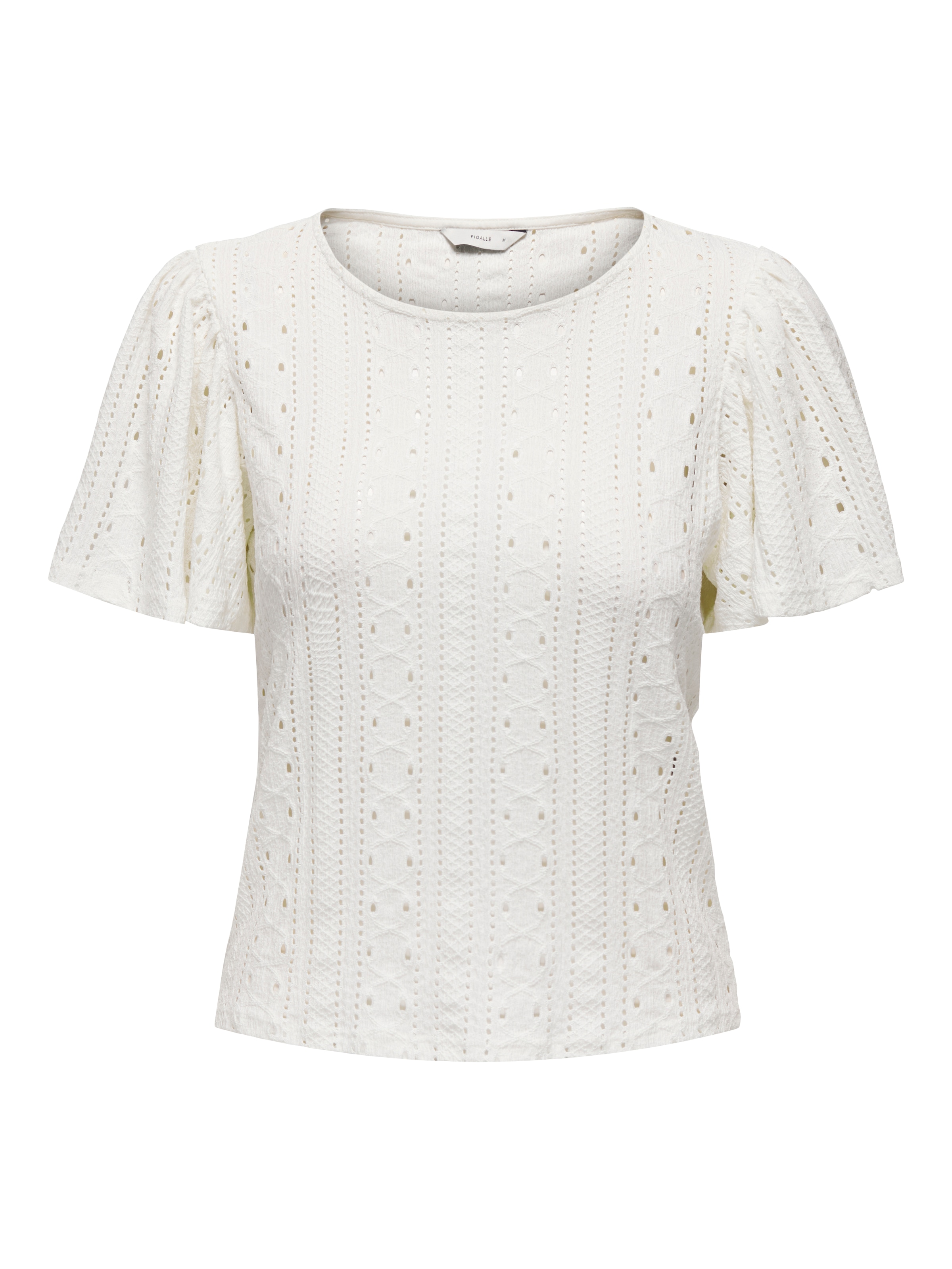 ONLY Kurzarmshirt »ONLRIVERSIDE – Shirt mit voluminösem Armschnitt für Alltag« regular fit, modisch, Jersey, Materialmix, Rundhals