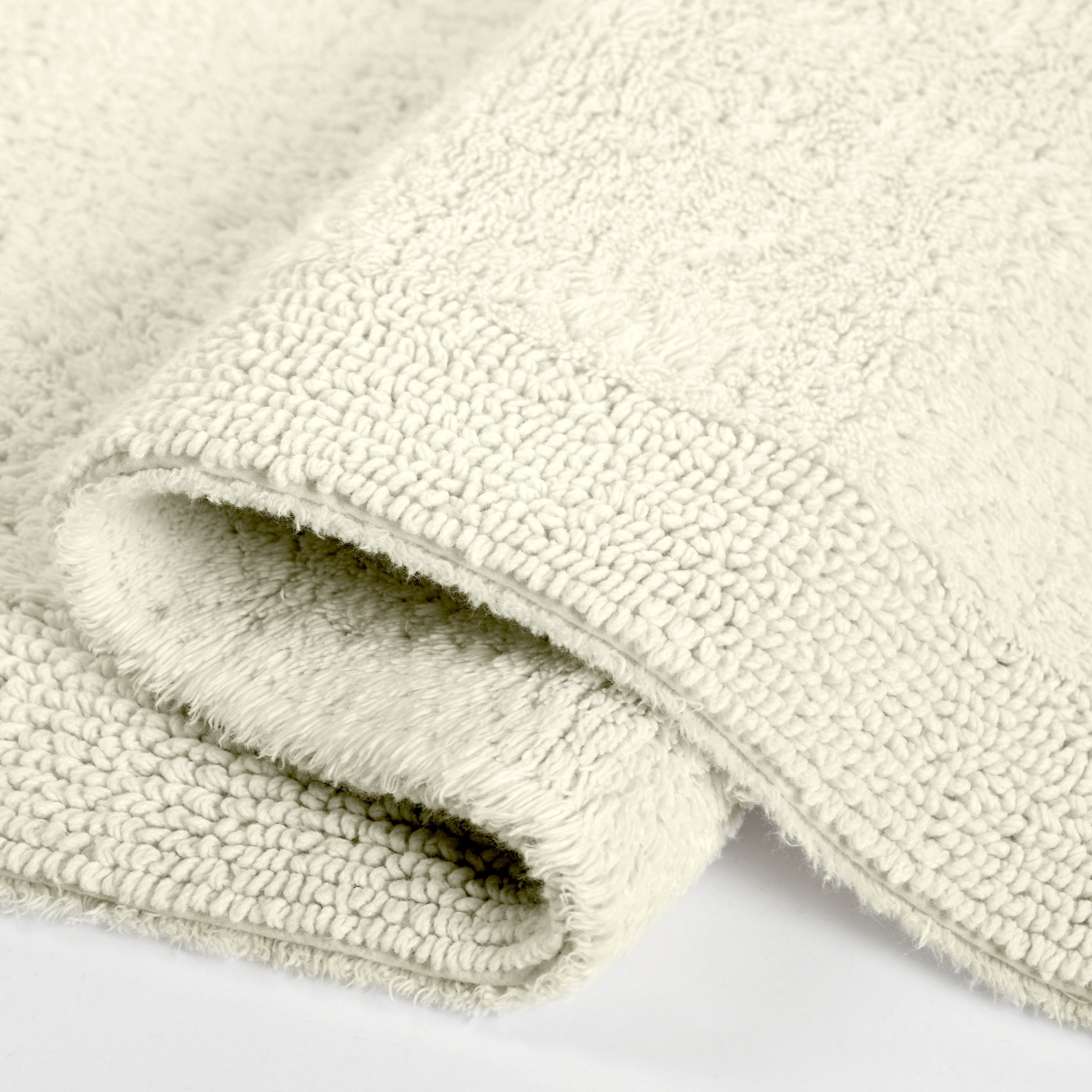 my home Badematte »Kapra, Badvorleger, Badezimmer Teppich«, beidseitig nutzbar-fußbodenheizungsgeeignet-strapazierfähig, mit Bordüre, Badteppich, Badematte, Baumwolle