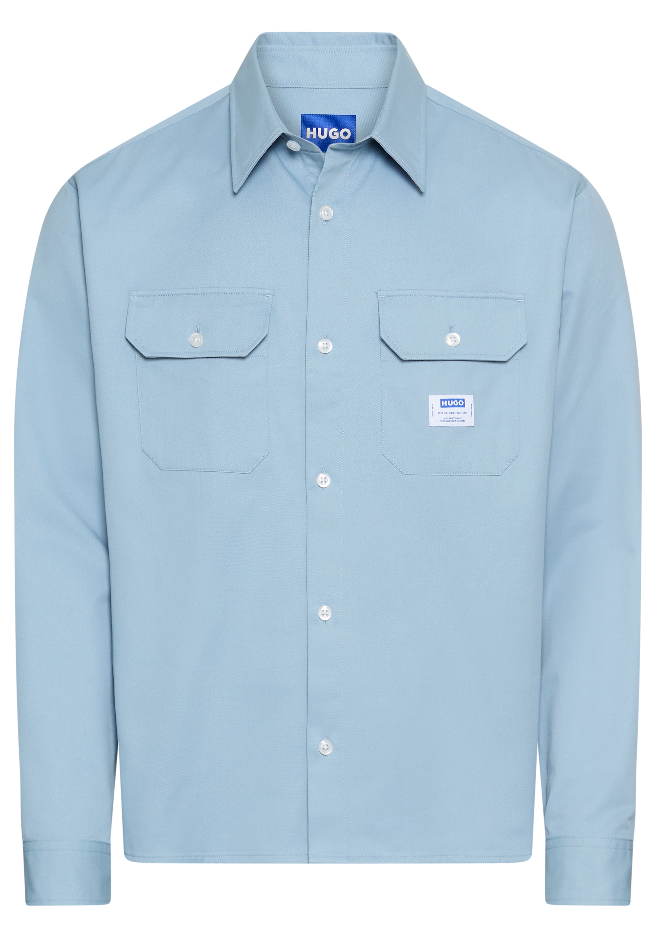 HUGO Blue Langarmhemd »Ekynone« mit Brusttaschen