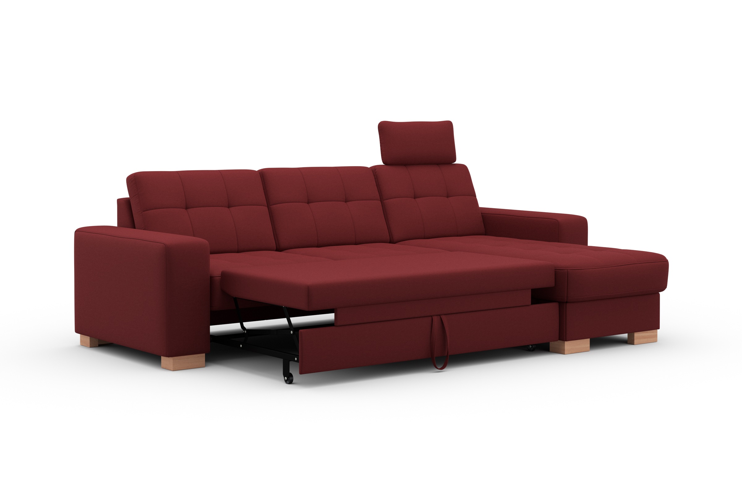 sit&more Ecksofa »Quincy L-Form«, wahlweise mit Bettfunktion und Bettkasten
