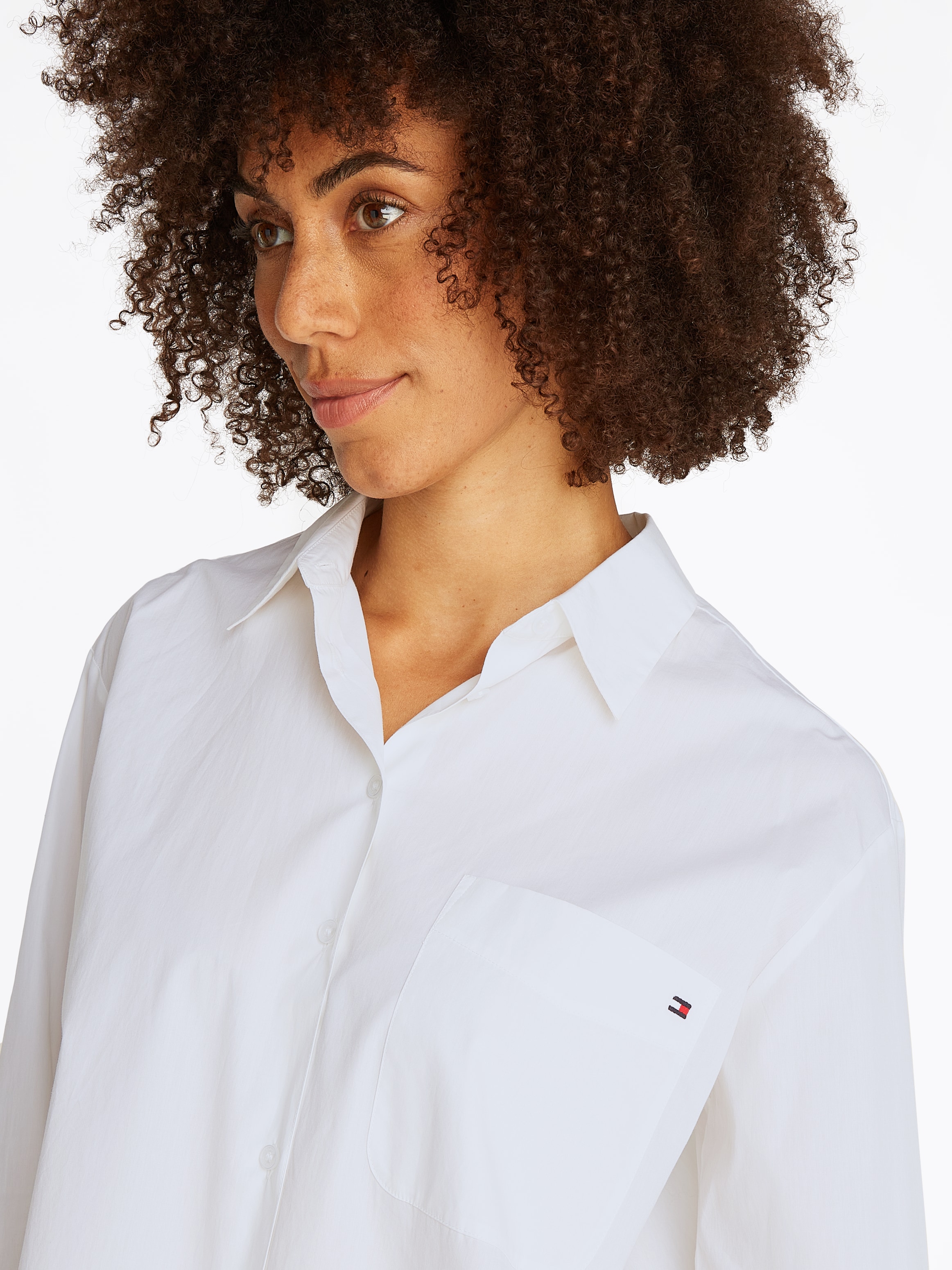 Tommy Hilfiger Hemdbluse »ESS POPLIN EASY FIT SHIRT«