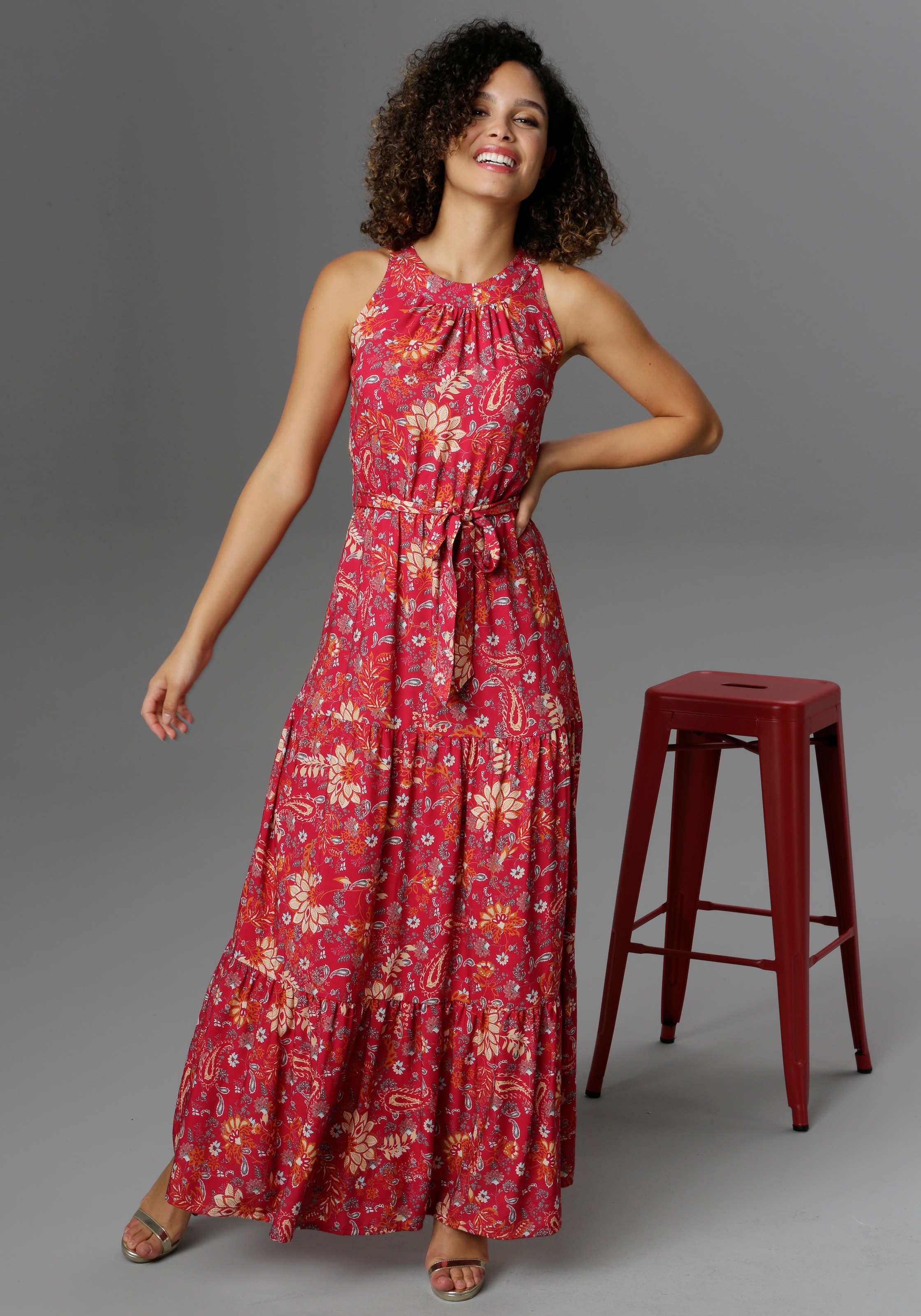 Aniston CASUAL kaufen Sommerkleid, fantasievollem mit Blumendruck