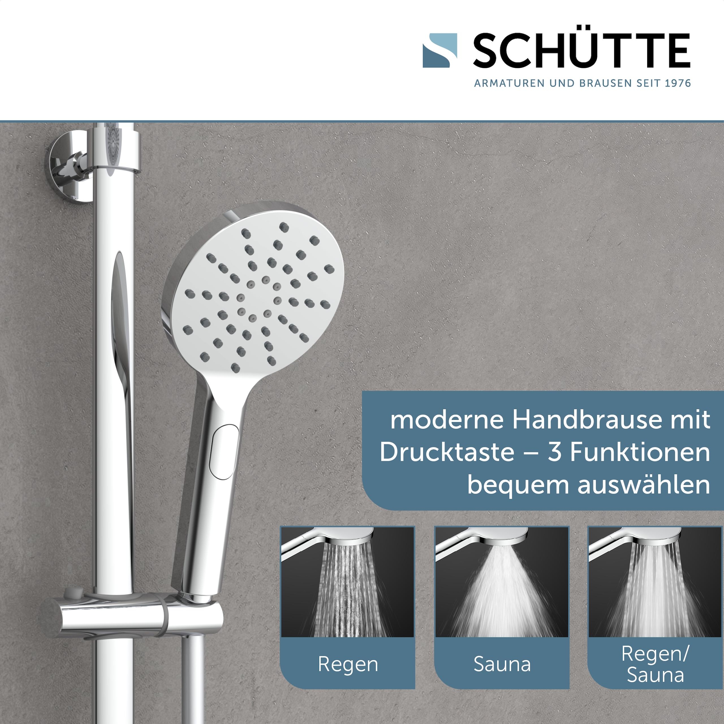 Schütte Duschsäule »MADURA FRESH«, inkl. Wasserspardichtung, Sicherheitssperre, Antikalk, höhenverstellb.