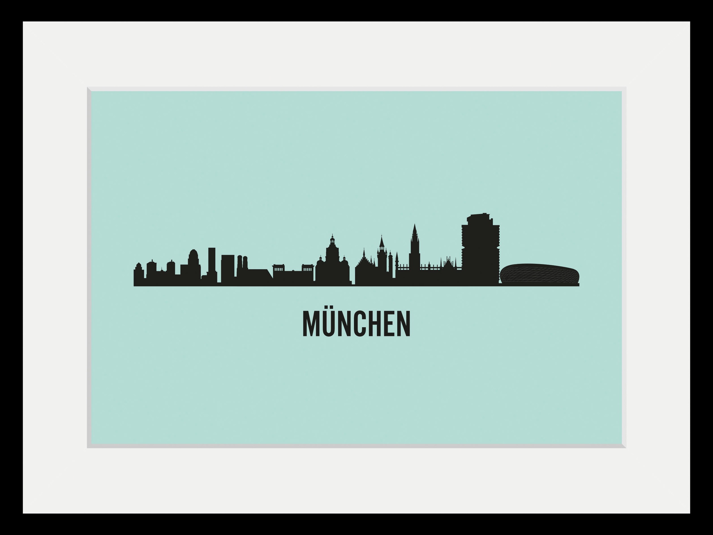 queence Bild »München Skyline«, Städte-Stadt-Deutschland-Gebäude-Schriftzug günstig online kaufen