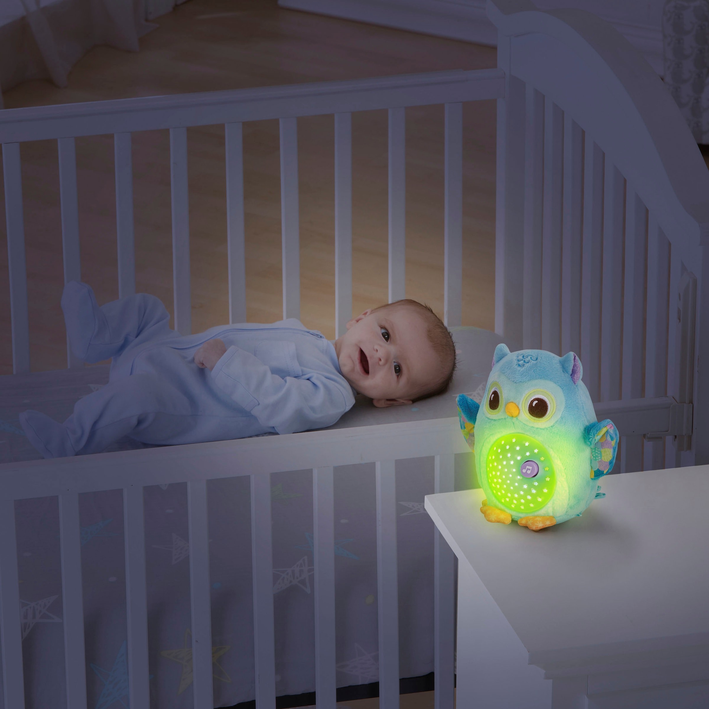 Vtech® Kuscheltier »Vtech Baby, Leuchtende Plüscheule«, mit Licht- und Soundeffekt