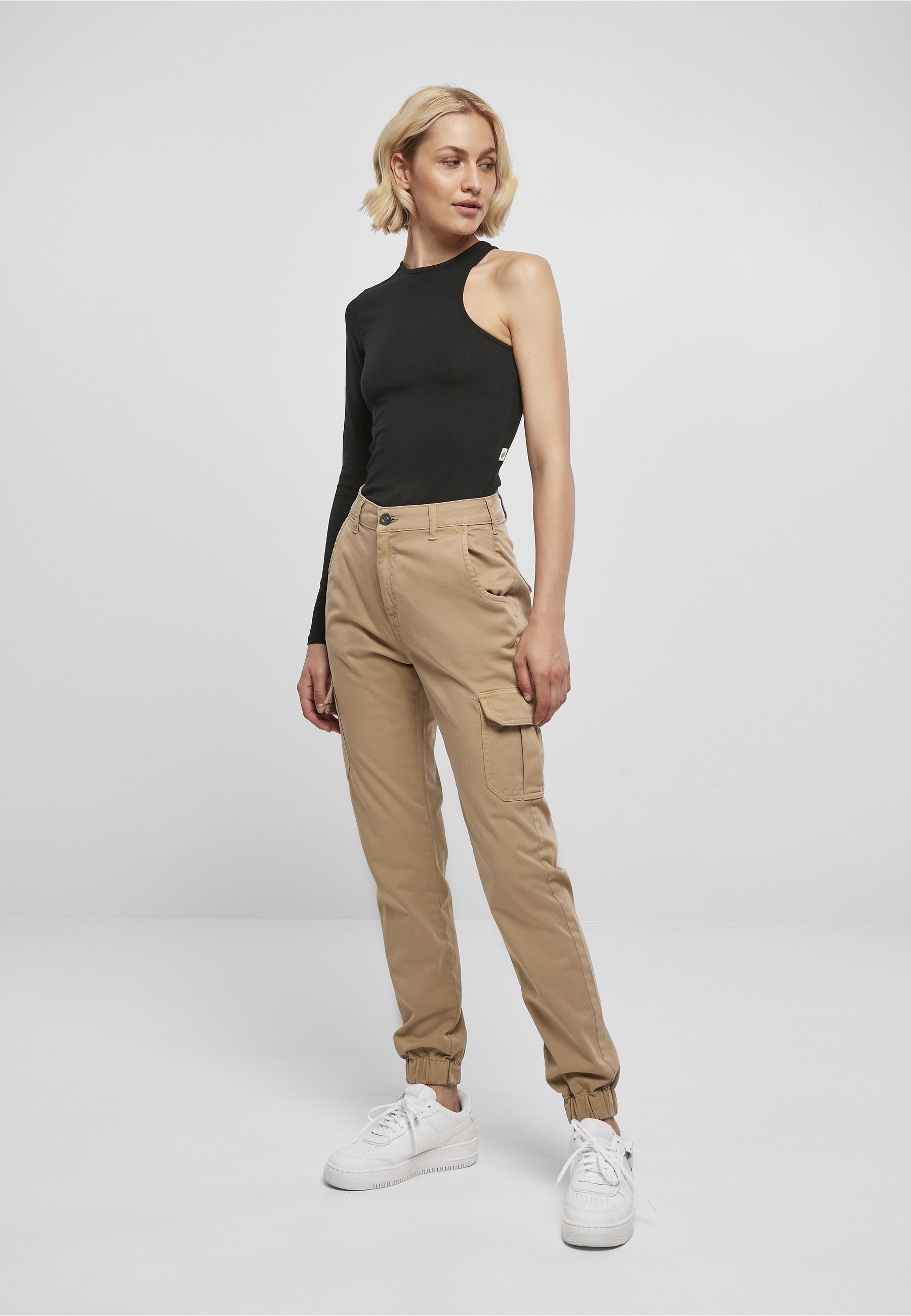 URBAN CLASSICS Body »Urban Classics Damen Ladies Organic Stretch Asymmetric Body«