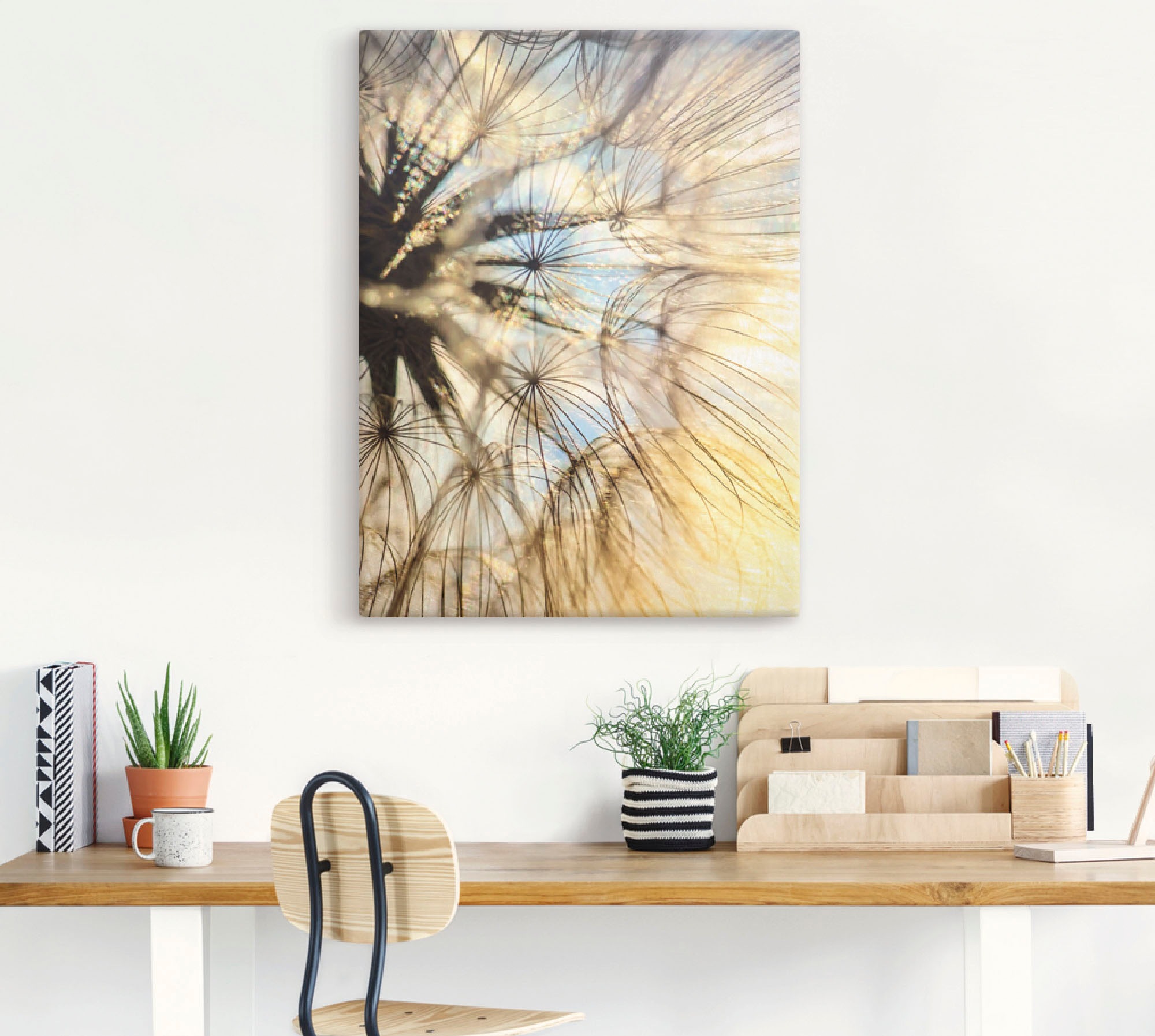 Artland Wandbild »Pusteblume Poesie« Blumen 1 Stk. tlg. als Leinwandbild, P günstig online kaufen