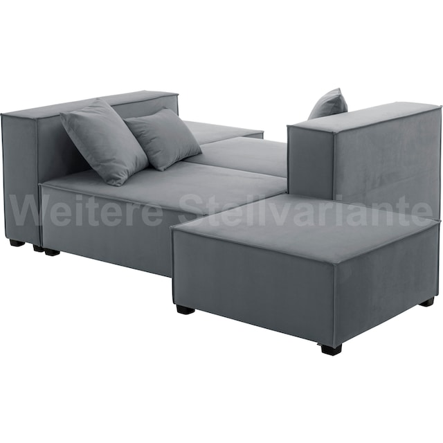 Max Winzer® Wohnlandschaft »MOVE«, (Set), Sofa-Set 09 aus 6 Sitz-Elementen,  inklusive 3 Zierkissen auf Rechnung kaufen