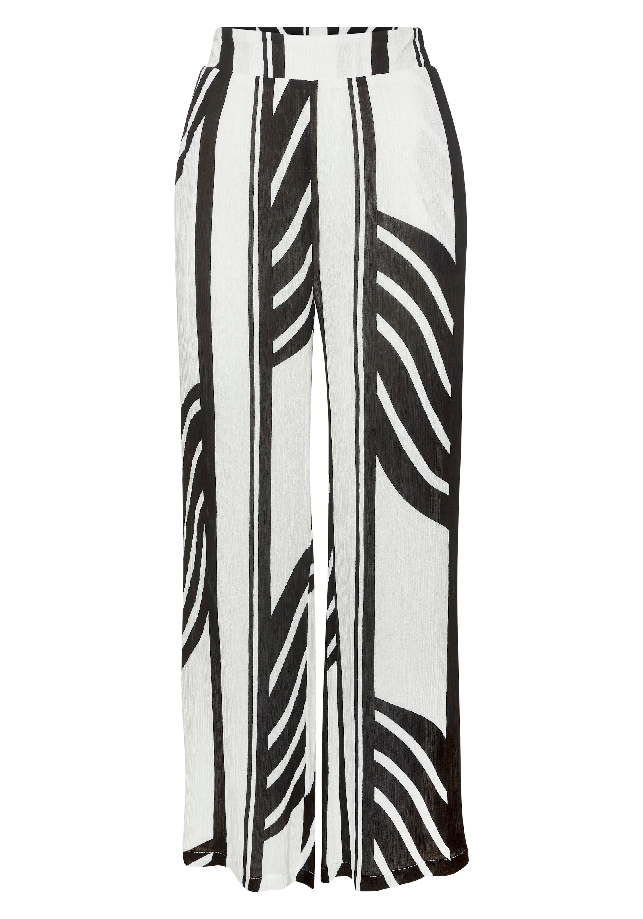 s.Oliver Palazzohose  aus Viskose-Crepe, luftige Sommerhose, Schlupfhose casual