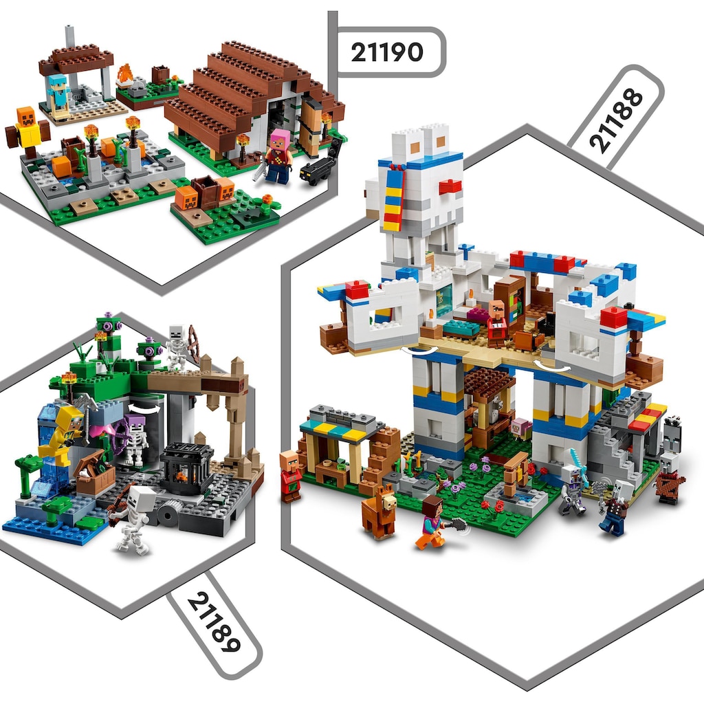 LEGO® Konstruktionsspielsteine »Das verlassene Dorf (21190), LEGO® Minecraft«, (422 St.)