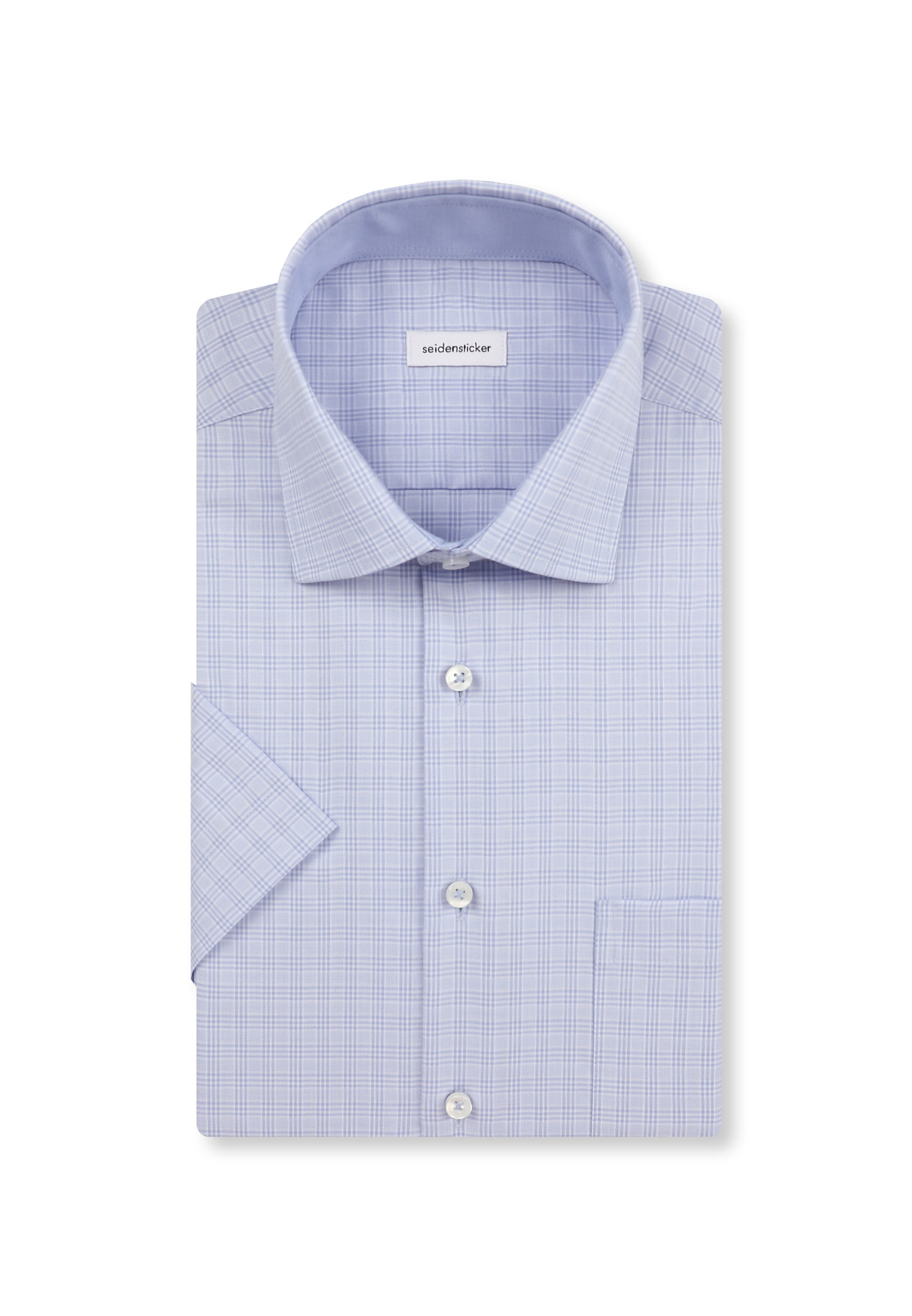 seidensticker Businesshemd »Regular« Regular 1/2 Kentkragen Karo