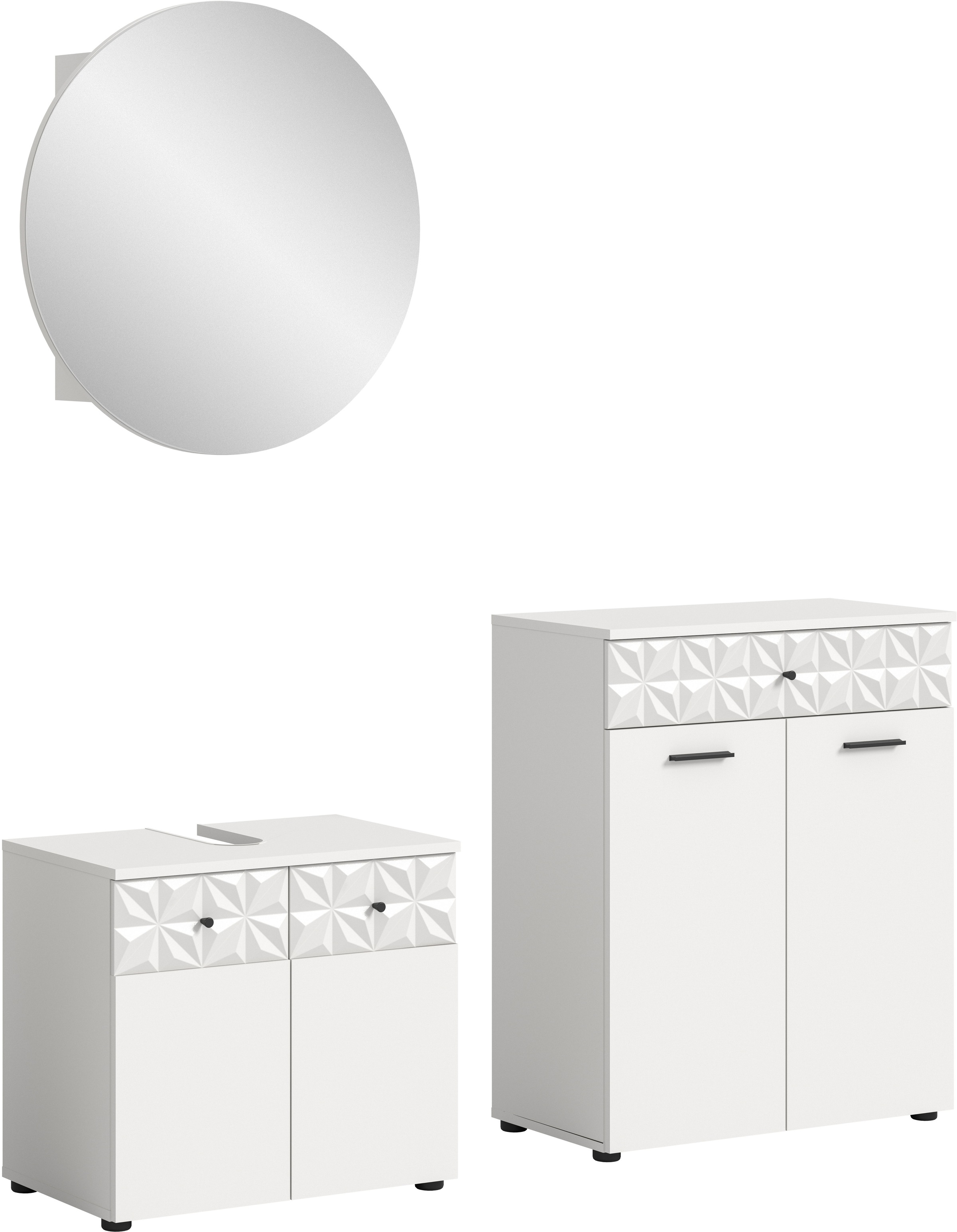 INOSIGN Badezimmer-Set »VICENZA, TOPSELLER!, Breite 145cm, 3-teilig, mit Or günstig online kaufen